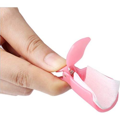 Clip de Remoción de Esmalte de Uñas HiMo 10 Piezas Rosa