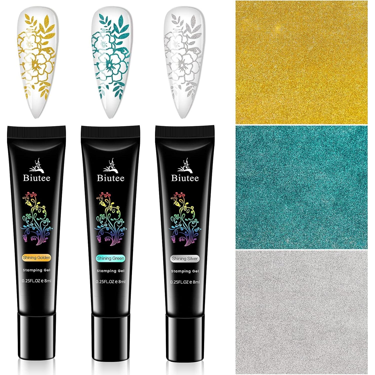 Geles de Esmalte de Uñas SEISSO 12 Colores 8ml Estampado