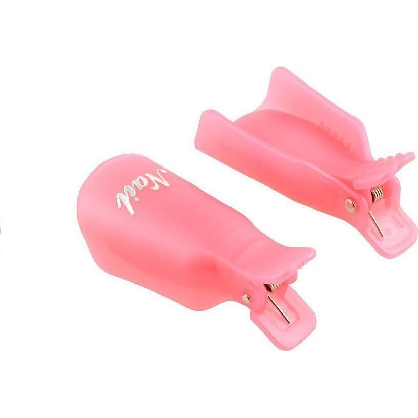 KINGMAS 10 Clips para Quitar Esmalte de Uñas de Gel Reutilizables