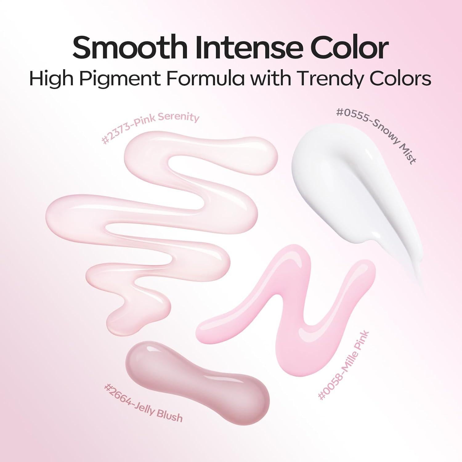 Kit de Esmalte en Gel Modelones French Jelly 4 Colores