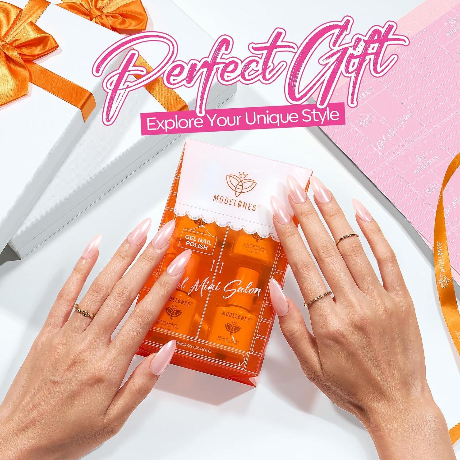 Kit de Esmalte en Gel Modelones French Jelly 4 Colores