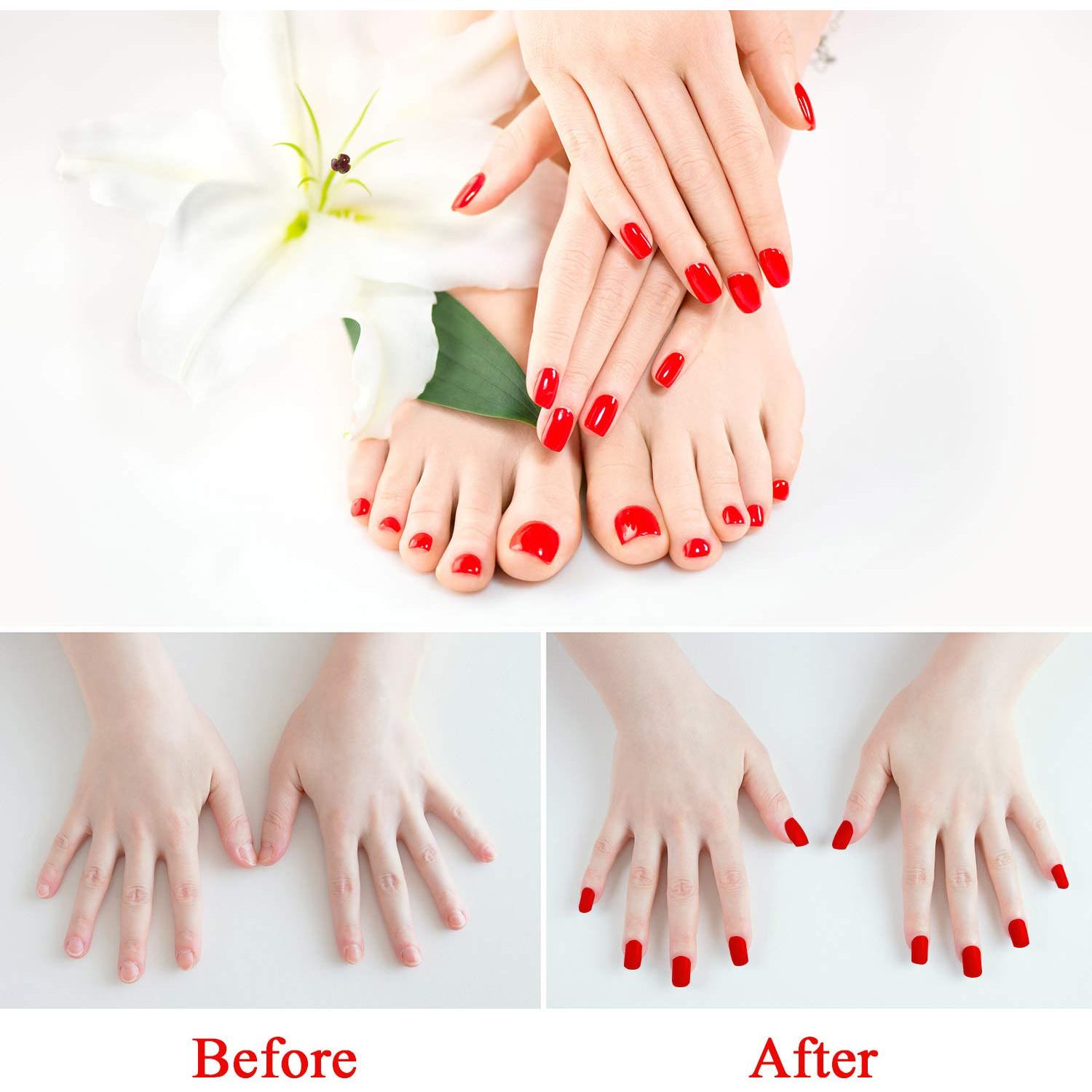 30 Caps de Silicona para Remover Esmalte de Uñas Boao