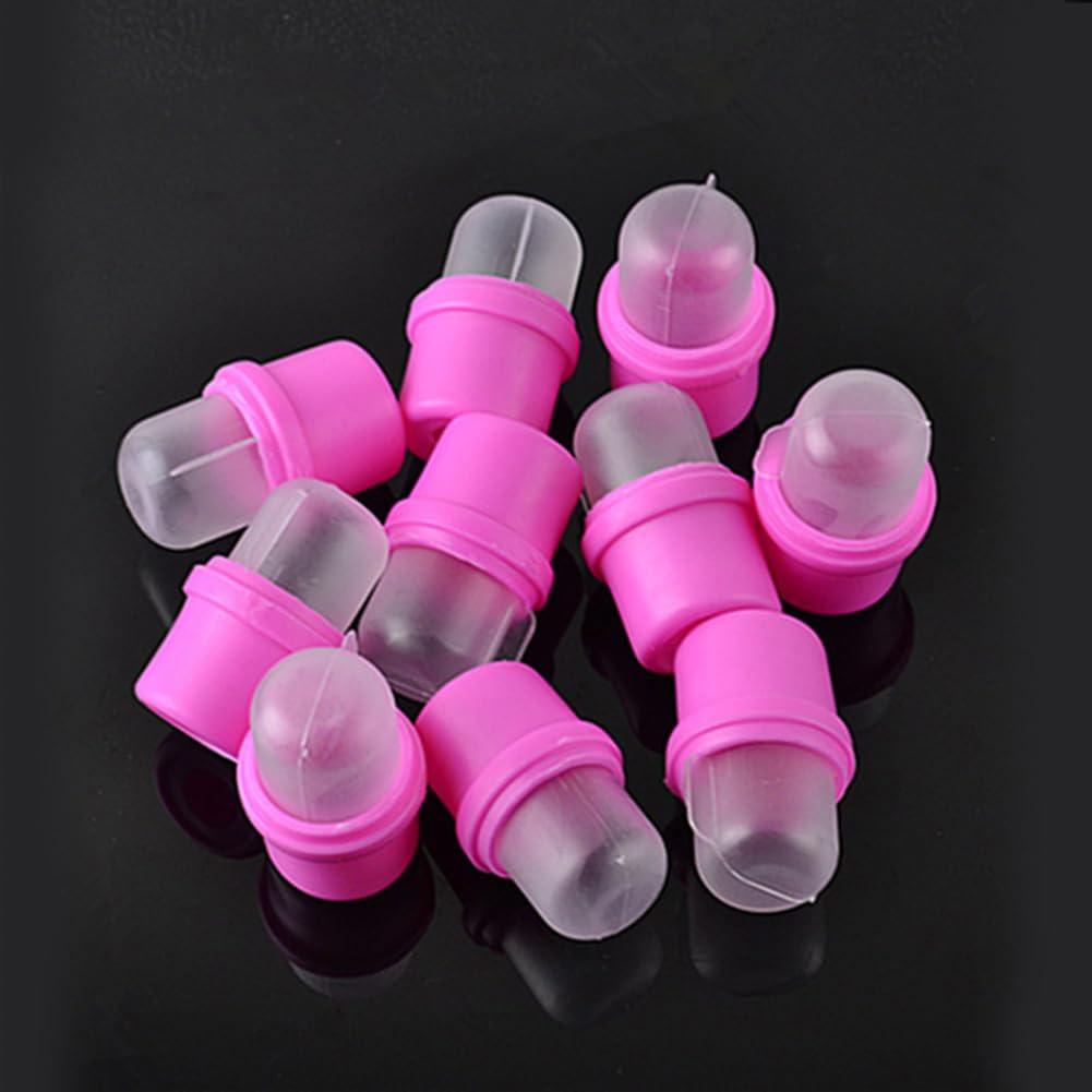 Tapa de Remojo para Uñas AKOAK - 10 Clips Rosa Desmontables