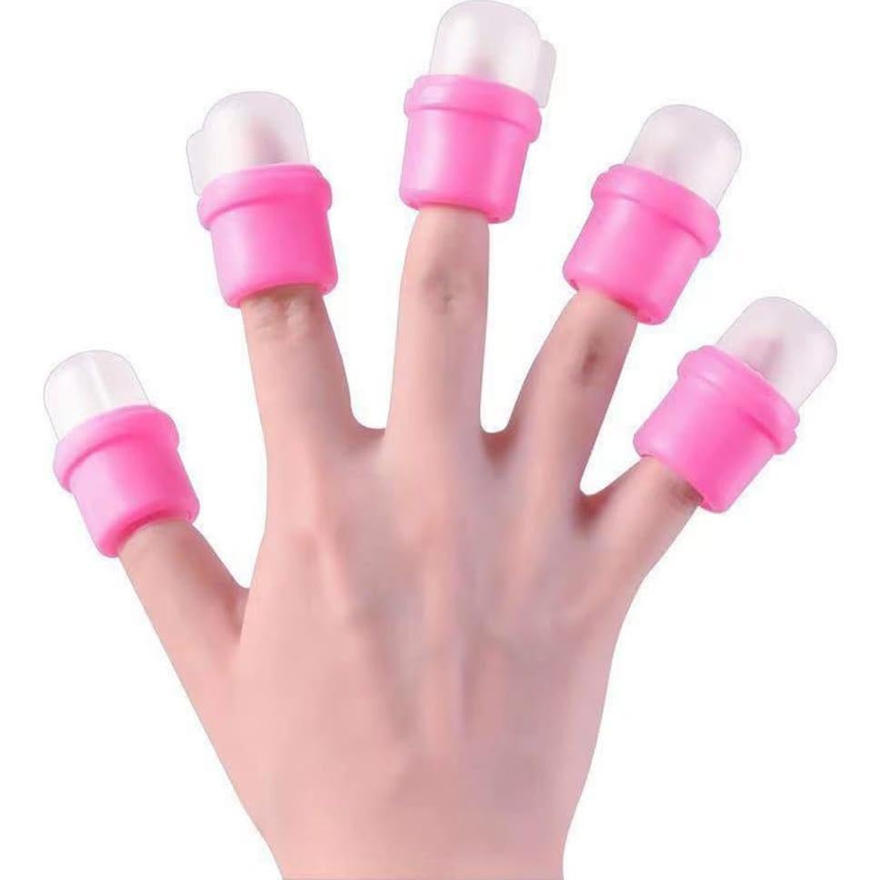 Tapa de Remojo para Uñas AKOAK - 10 Clips Rosa Desmontables