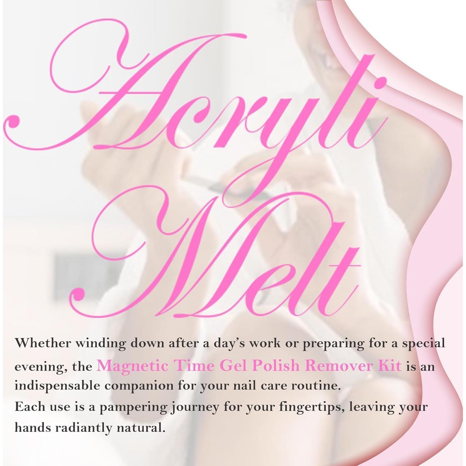 Kit de Removedor de Esmalte en Gel Magnetic Time - Verde Corto