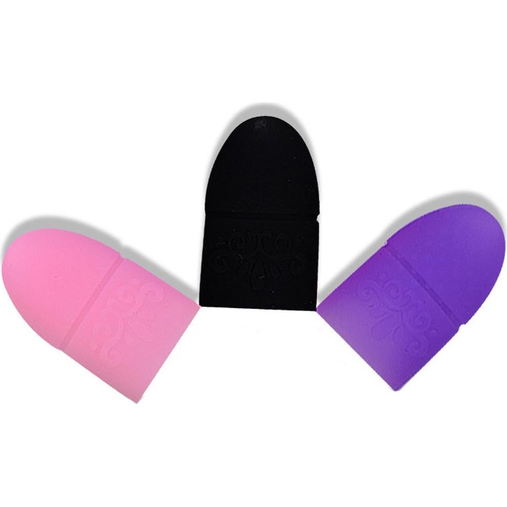 10 Capuchones de Silicona Reutilizables para Remover Esmalte UV