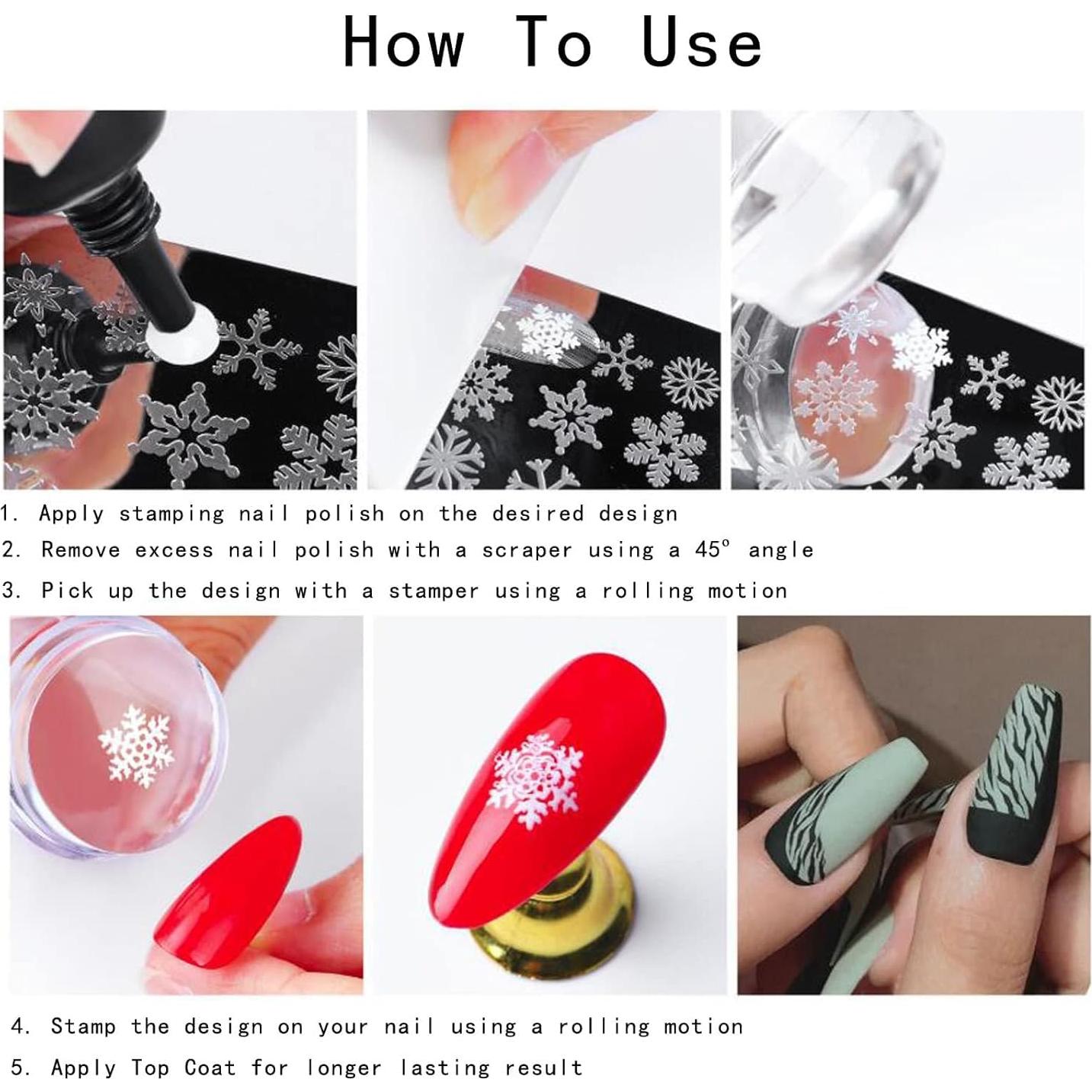 Kit de Estampado de Uñas AddFavor 6 Piezas Verano