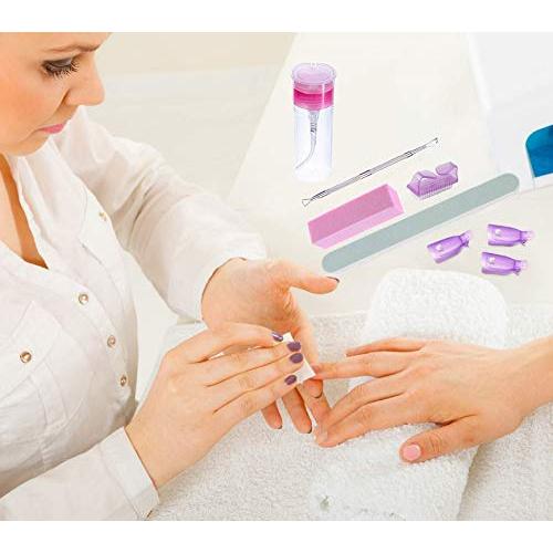 Kit Completo para Quitar Esmalte de Uñas Vashion - 500 Discos, Clips y Más