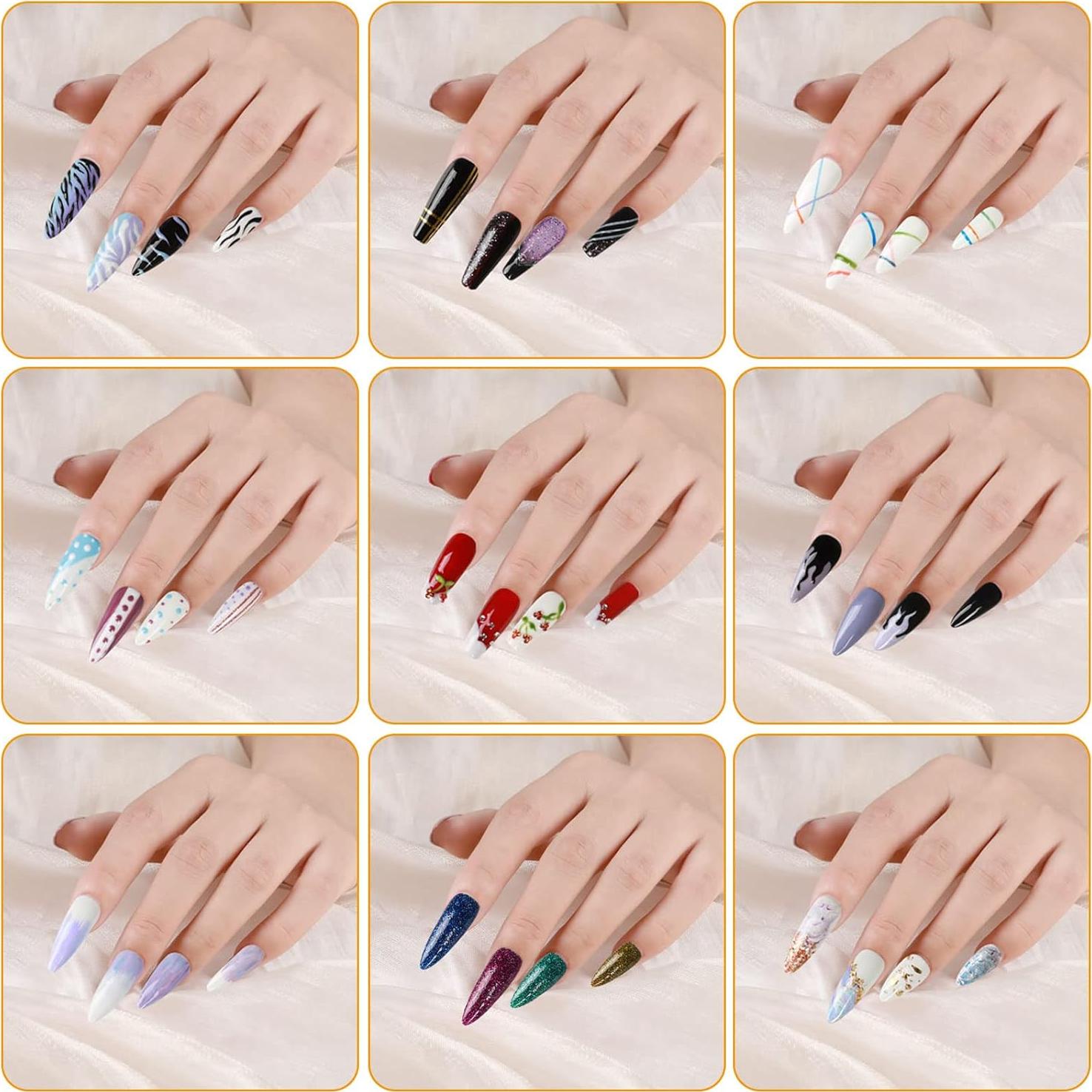 Kit de Arte de Uñas Teenitor con 15 Pinceles y Accesorios