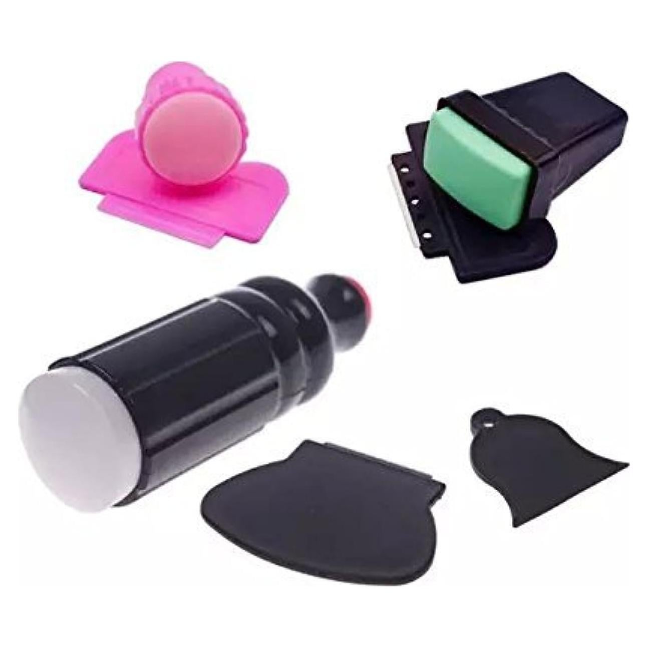 Juego de Herramientas de Estampado de Uñas Goliton - 3 Piezas