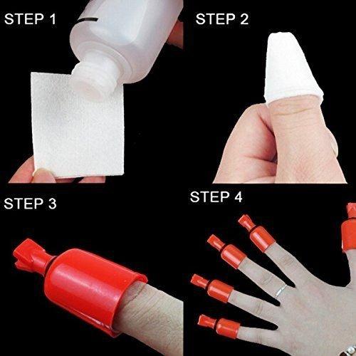 10 Piezas Clip Remover de Esmalte de Uñas Onwon Morado