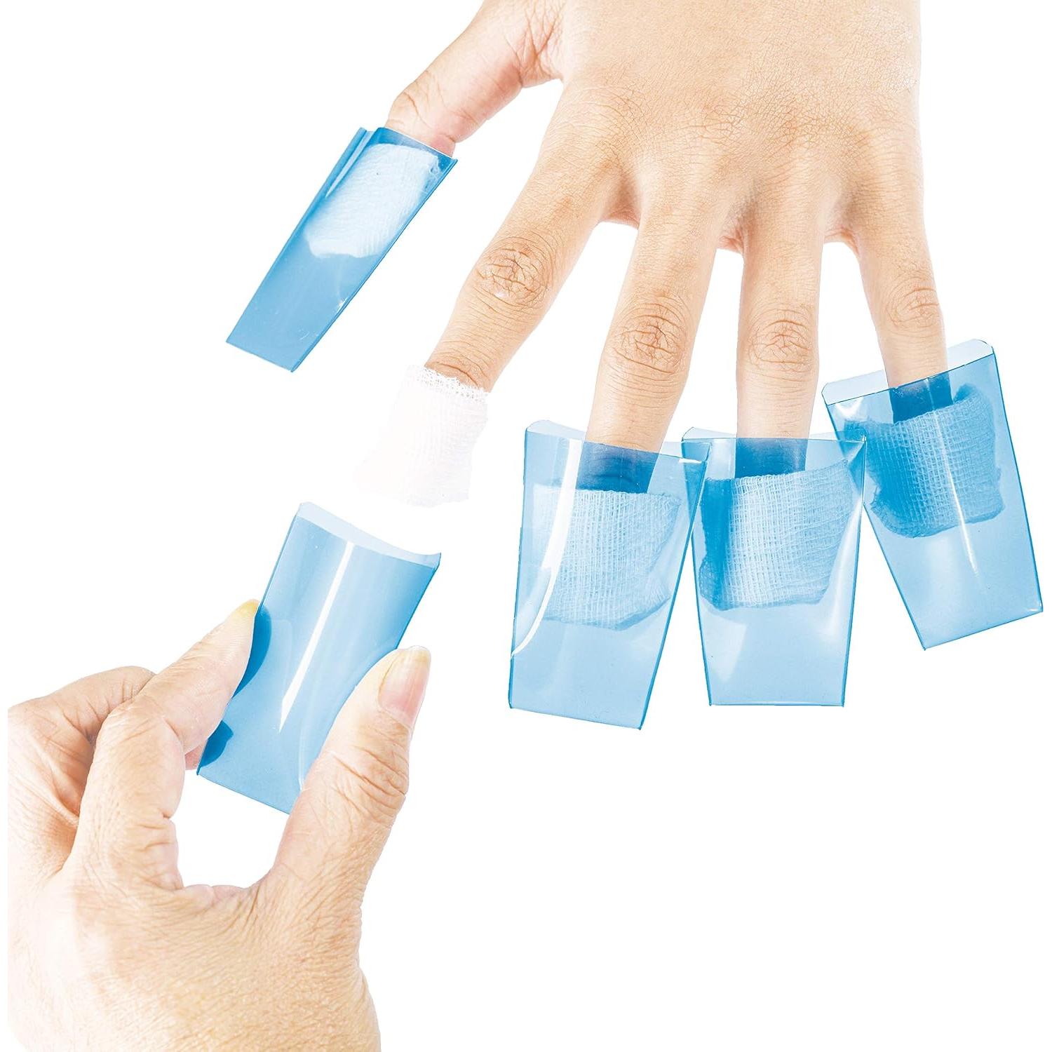 40 Clips Quitacutículas Reutilizables AMT Azul para Esmalte