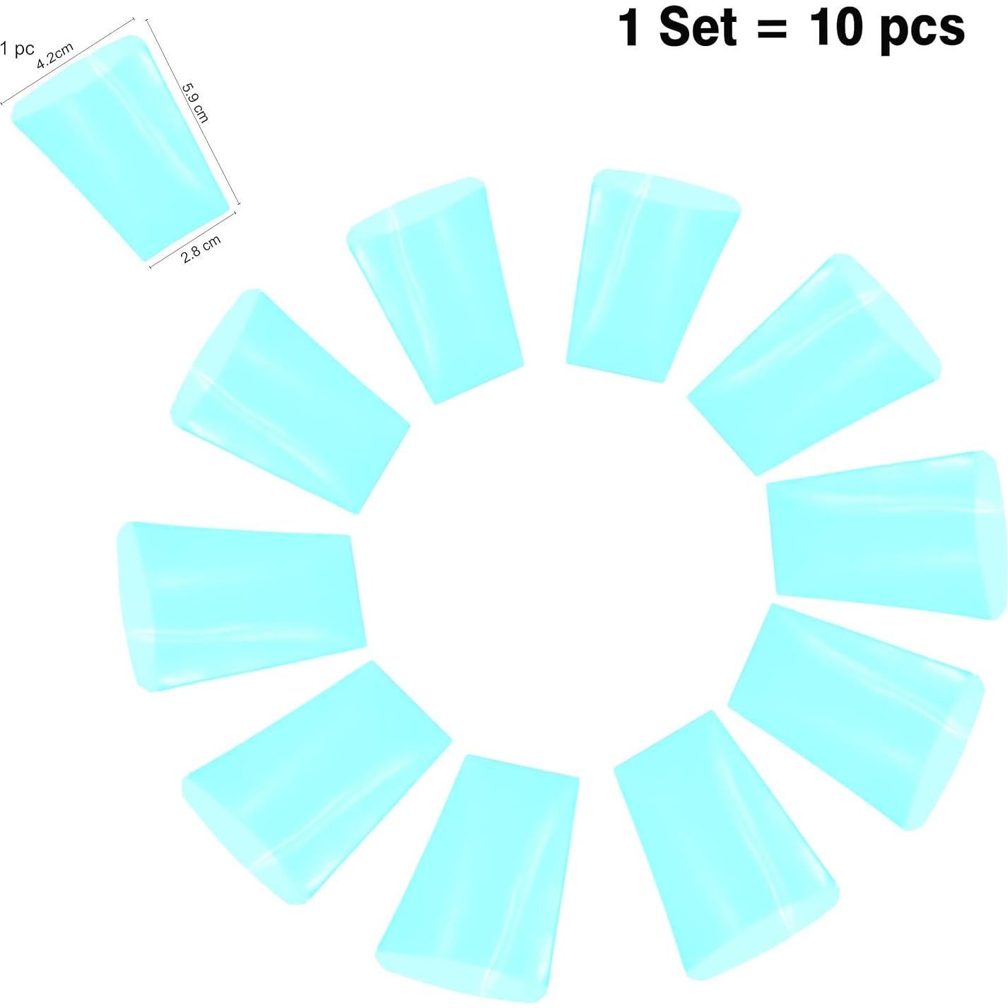 40 Clips Quitacutículas Reutilizables AMT Azul para Esmalte