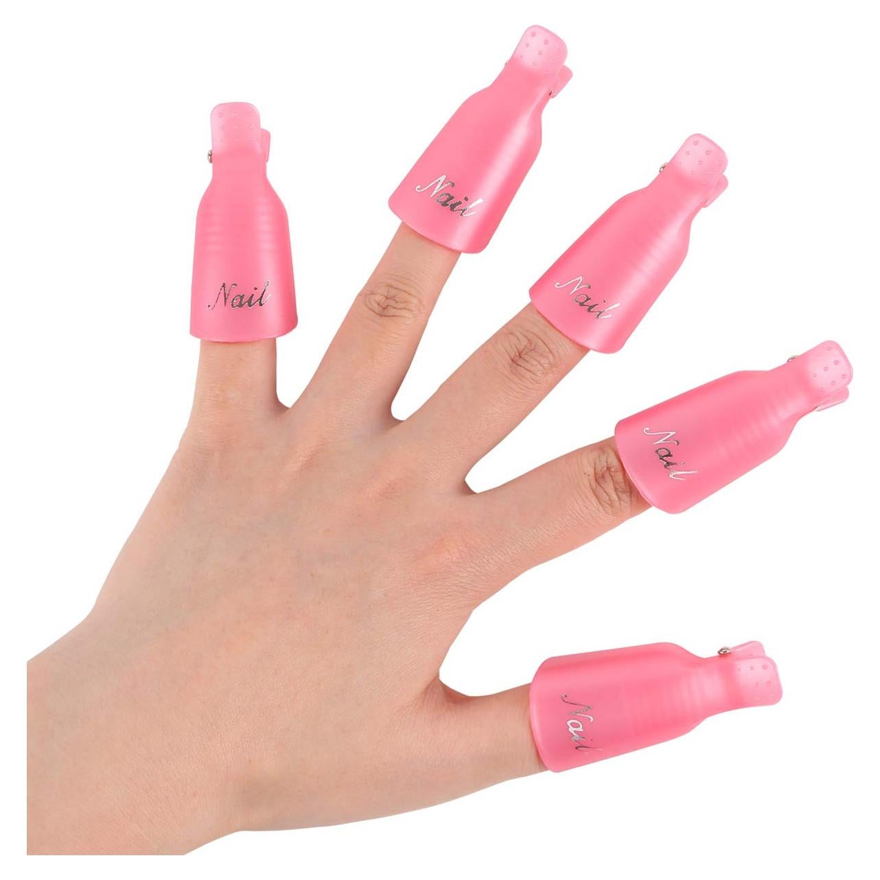 Clips de Plástico Dr.Uña para Quitar Esmalte de Uñas - 10 Pcs