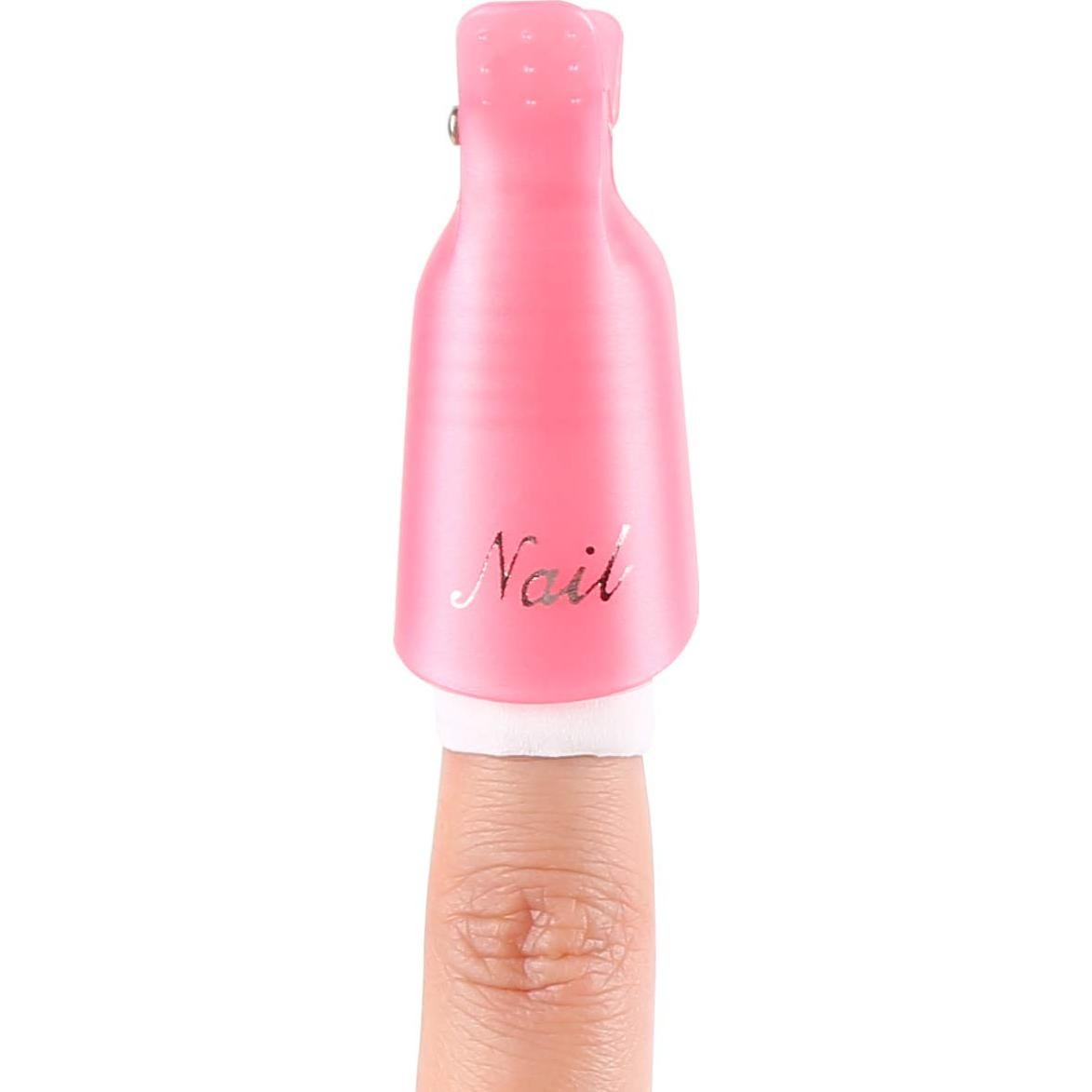 Clips de Plástico Dr.Uña para Quitar Esmalte de Uñas - 10 Pcs