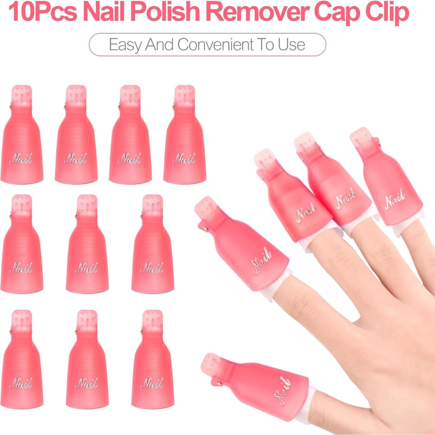 Kit de Clips Removedores de Esmalte de Uñas KAZI 22 Piezas Rosa