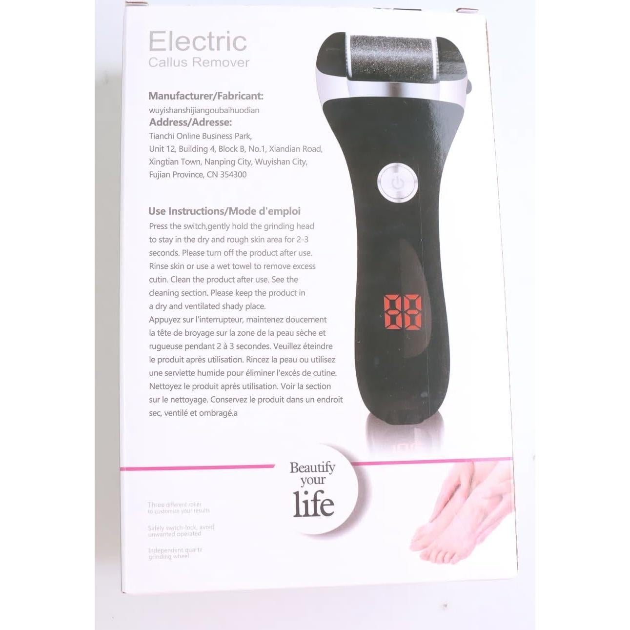 Removedor de Callos Eléctrico Elmchee con 3 Cabezas y Pantalla LED