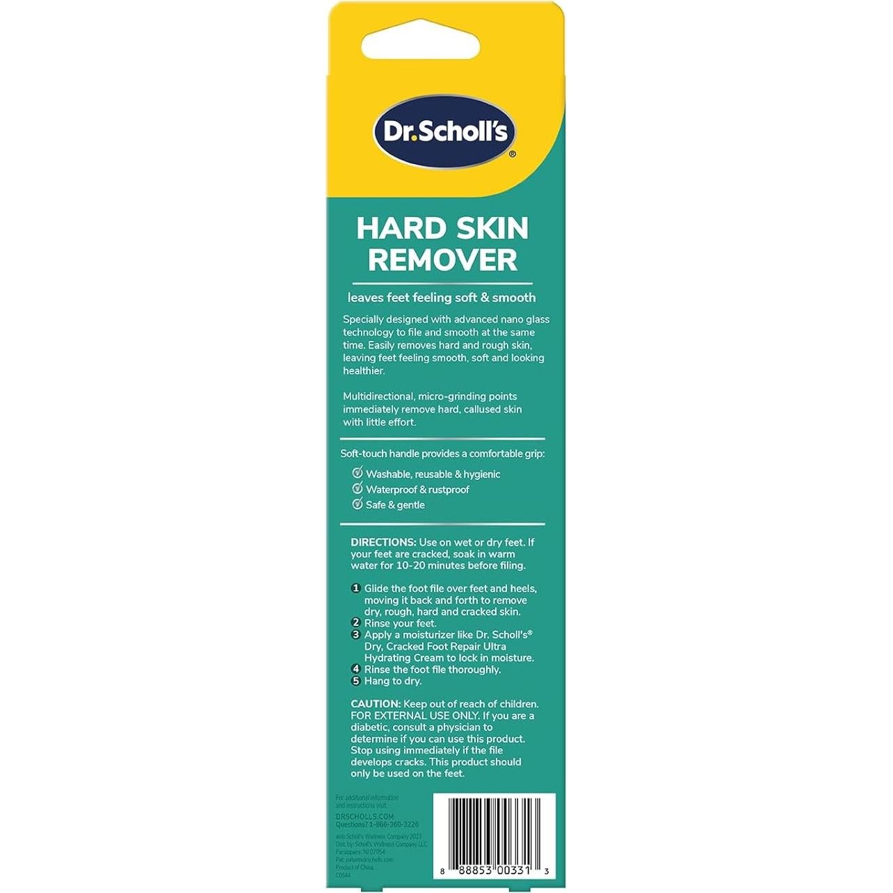 Raspador de Piel Dura Dr. Scholl's Nano Glass - Removedor de Callos