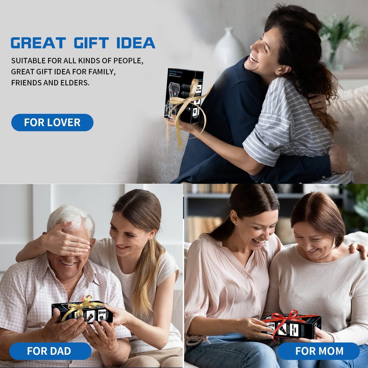 Removedor de Callos Eléctrico Geopu, Kit Pedicura 3 Rodillos