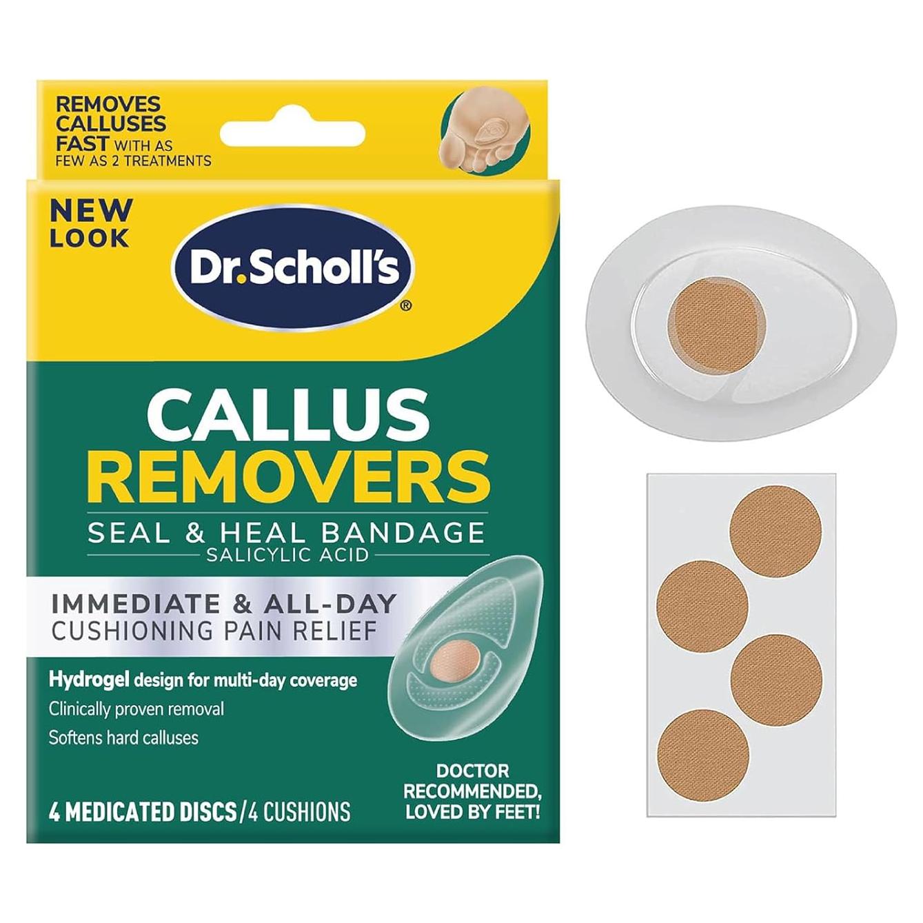 Removedor de Callos Dr. Scholl's Hidrogel 4 Piezas