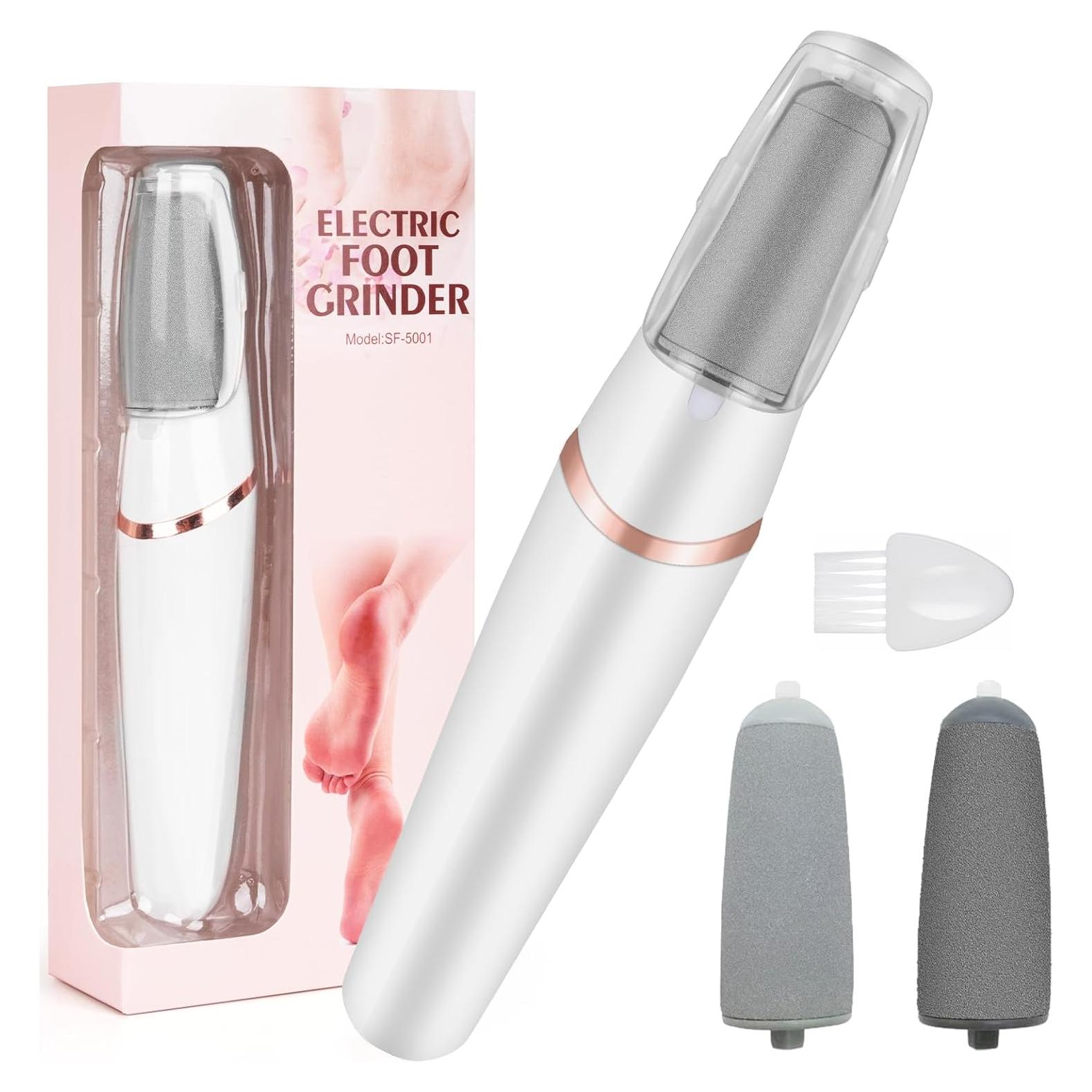 Lima de pies eléctrica LIYUJSDZ con 2 cabezales y cepillo