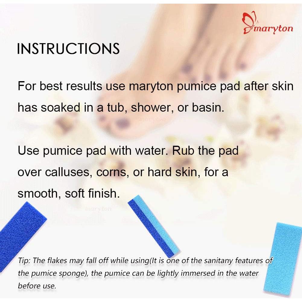 Piedra Pómez para Pies Maryton - Exfoliación y Remoción de Callos (Paquete de 4)