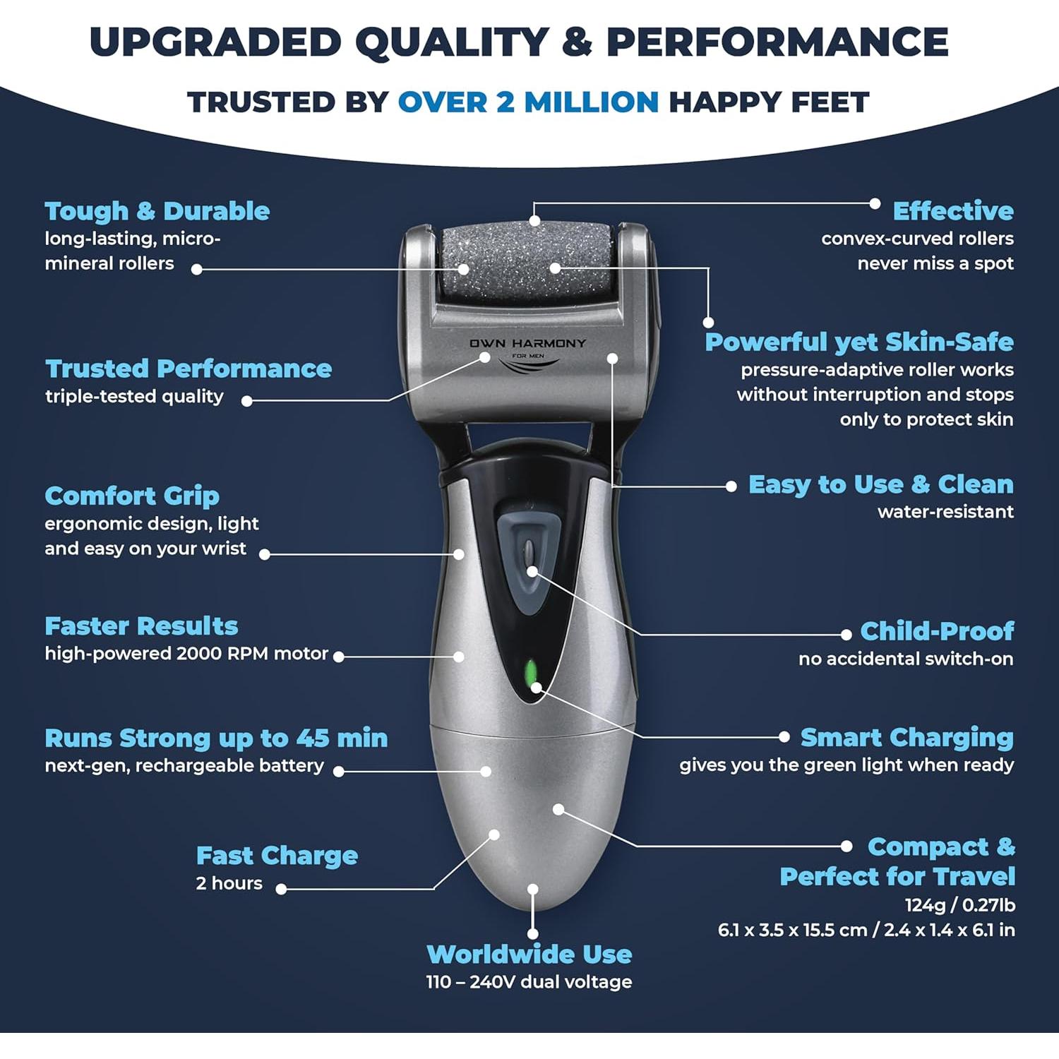 Removedor de Callos Eléctrico Own Harmony CR900 Recargable