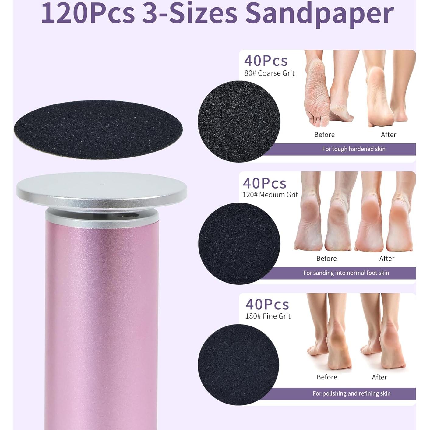 Removedor de Callos Eléctrico FancyJun 800RPM 4.8" Púrpura