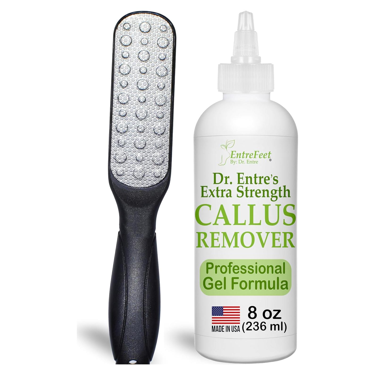 Gel Removedor de Callos EntreFeet 8 oz + Lima Doble Cara