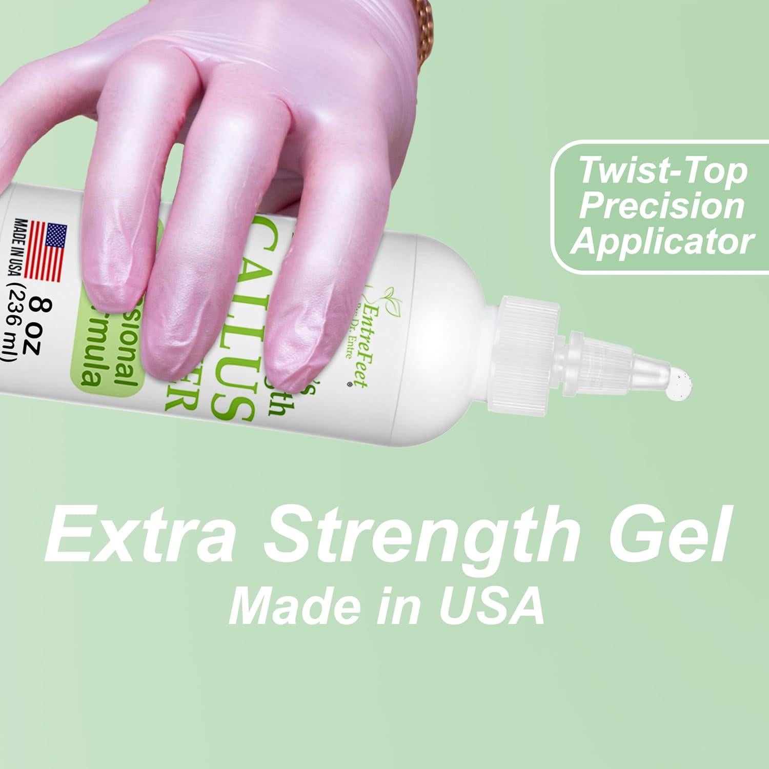 Gel Removedor de Callos EntreFeet 8 oz + Lima Doble Cara