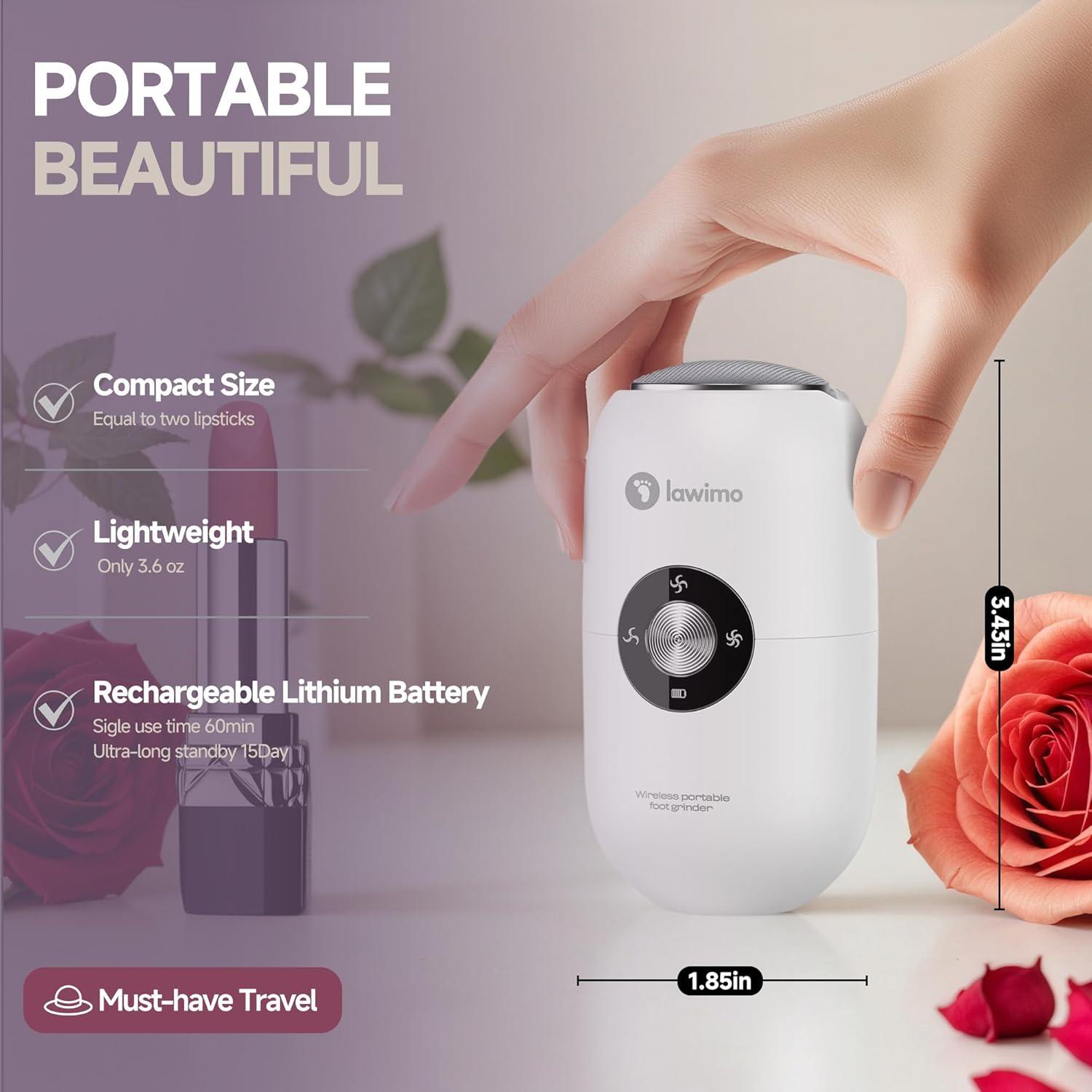 Removedor de Callos Eléctrico CHENGBAITONG Recargable con 2 Cabezas