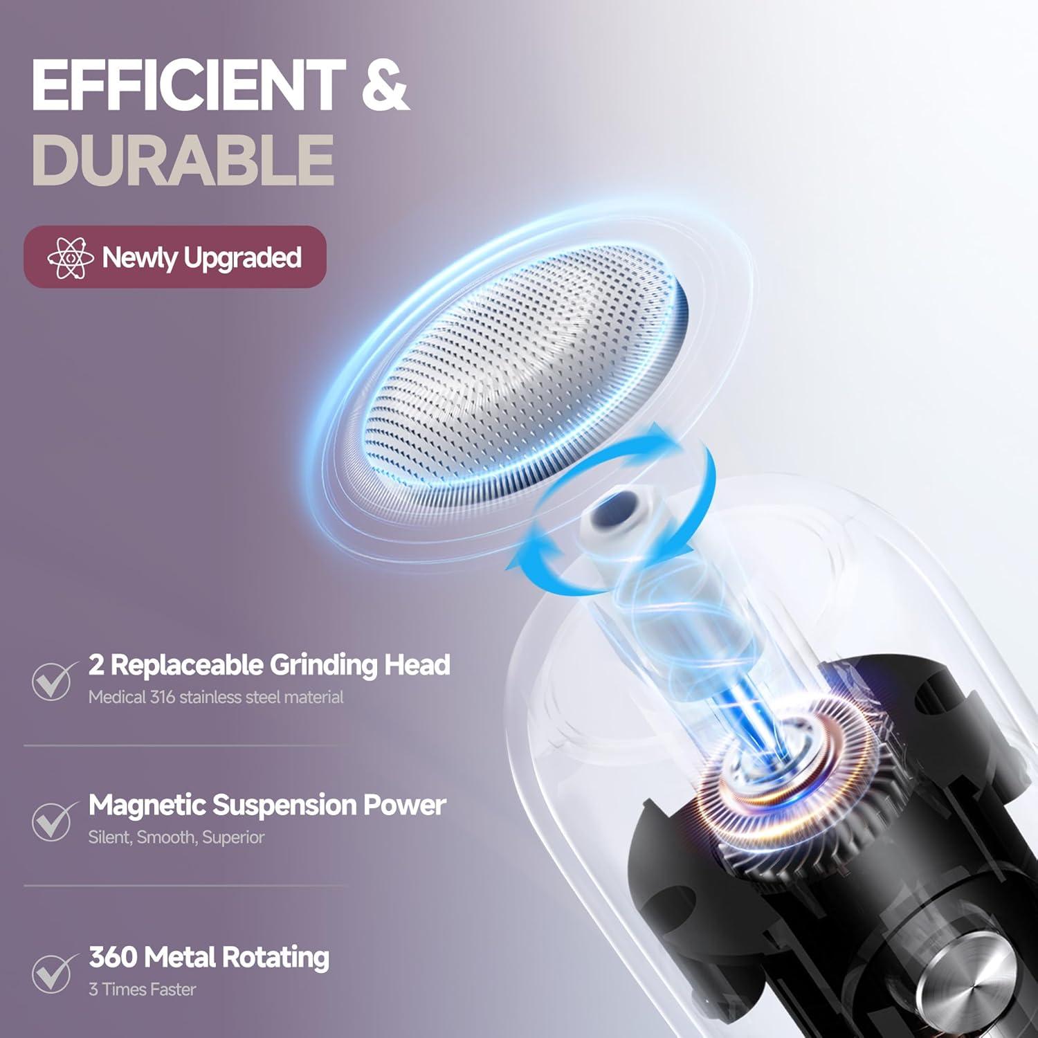 Removedor de Callos Eléctrico CHENGBAITONG Recargable con 2 Cabezas