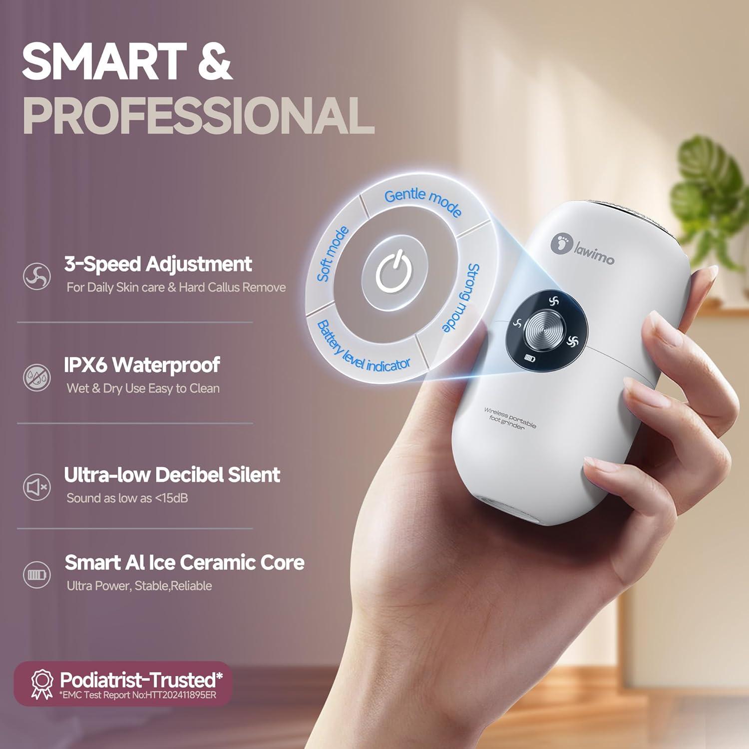 Removedor de Callos Eléctrico CHENGBAITONG Recargable con 2 Cabezas