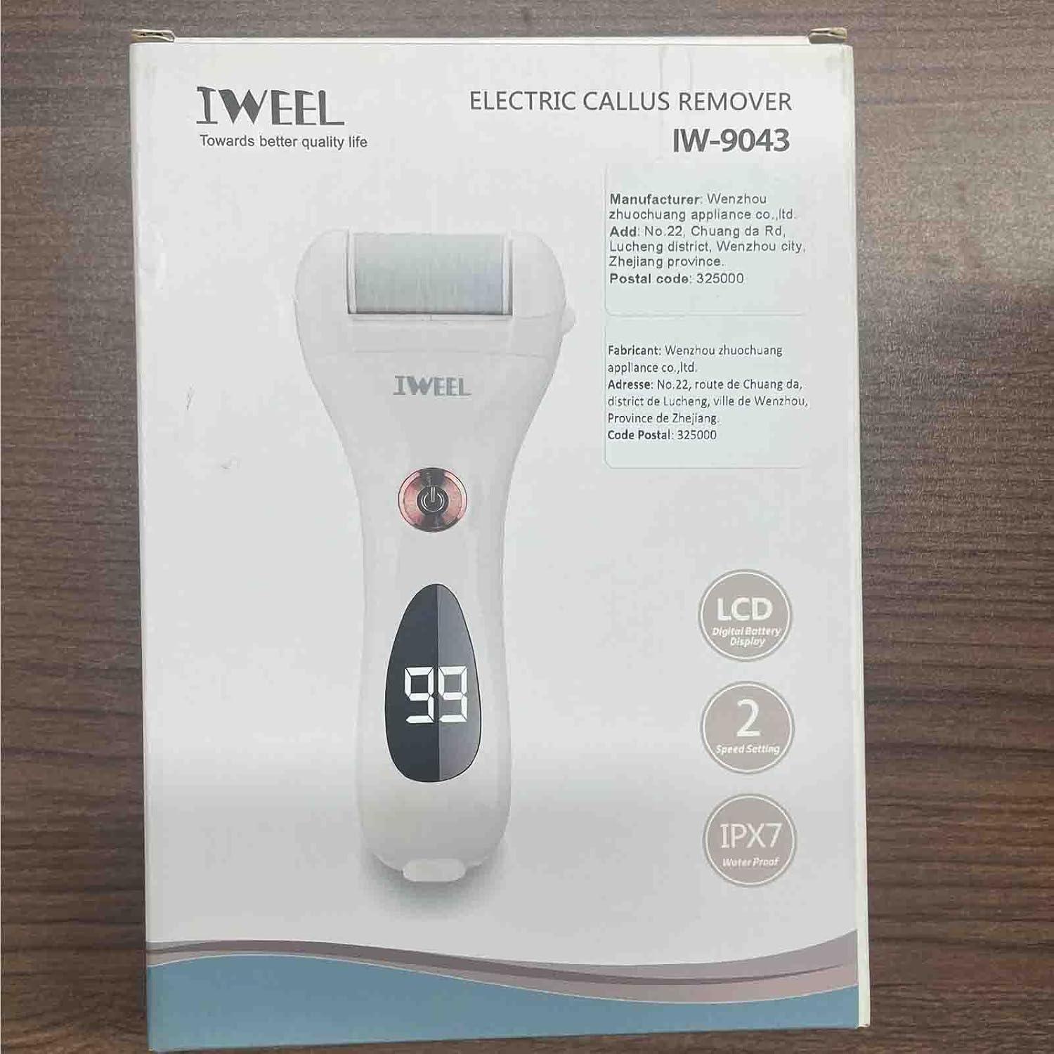 Removedor de Callos Eléctrico IWEEL IW-9043 con 5 Cabezas