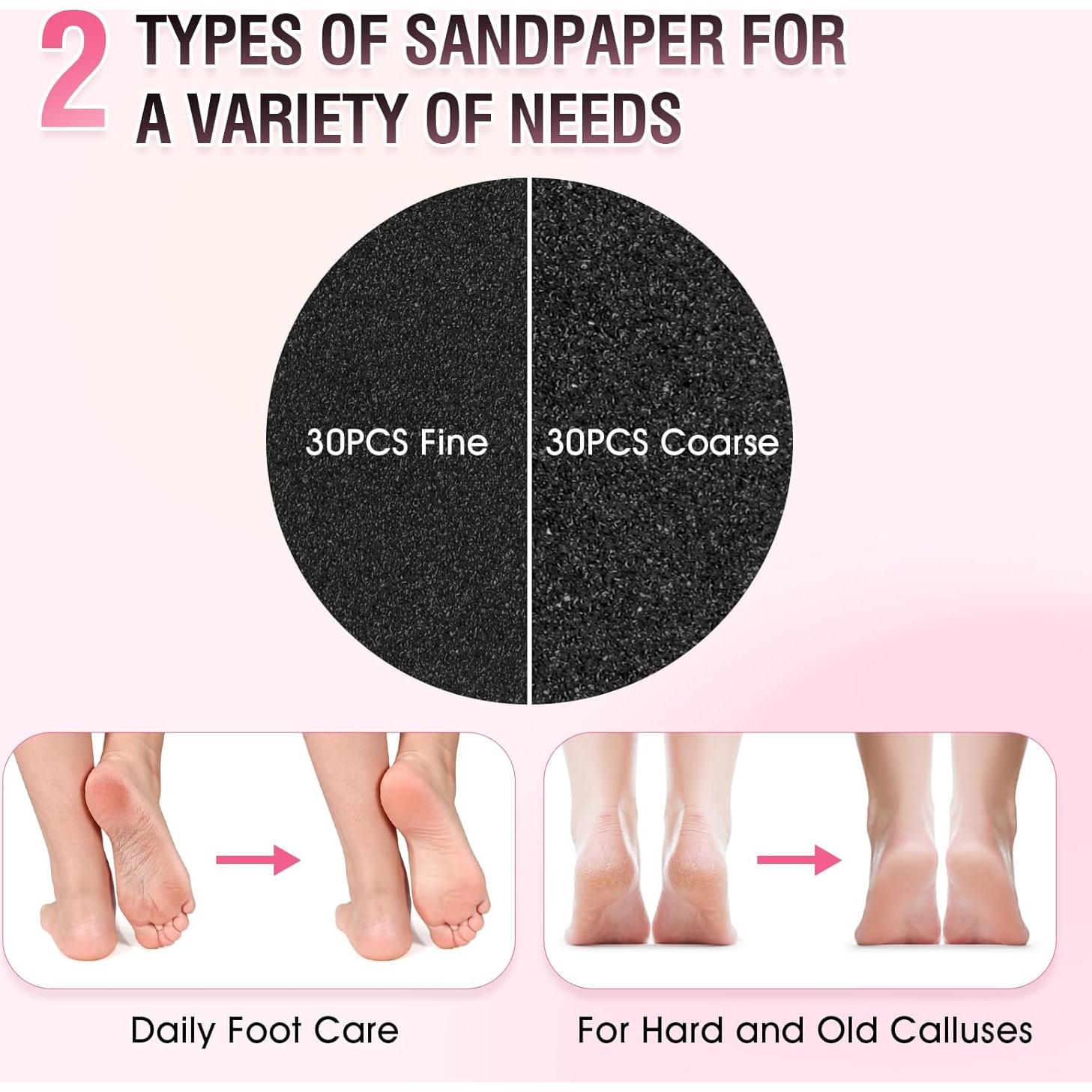 Removedor de Callos Eléctrico KZAOPZ con 60 Discos Lija 1000RPM