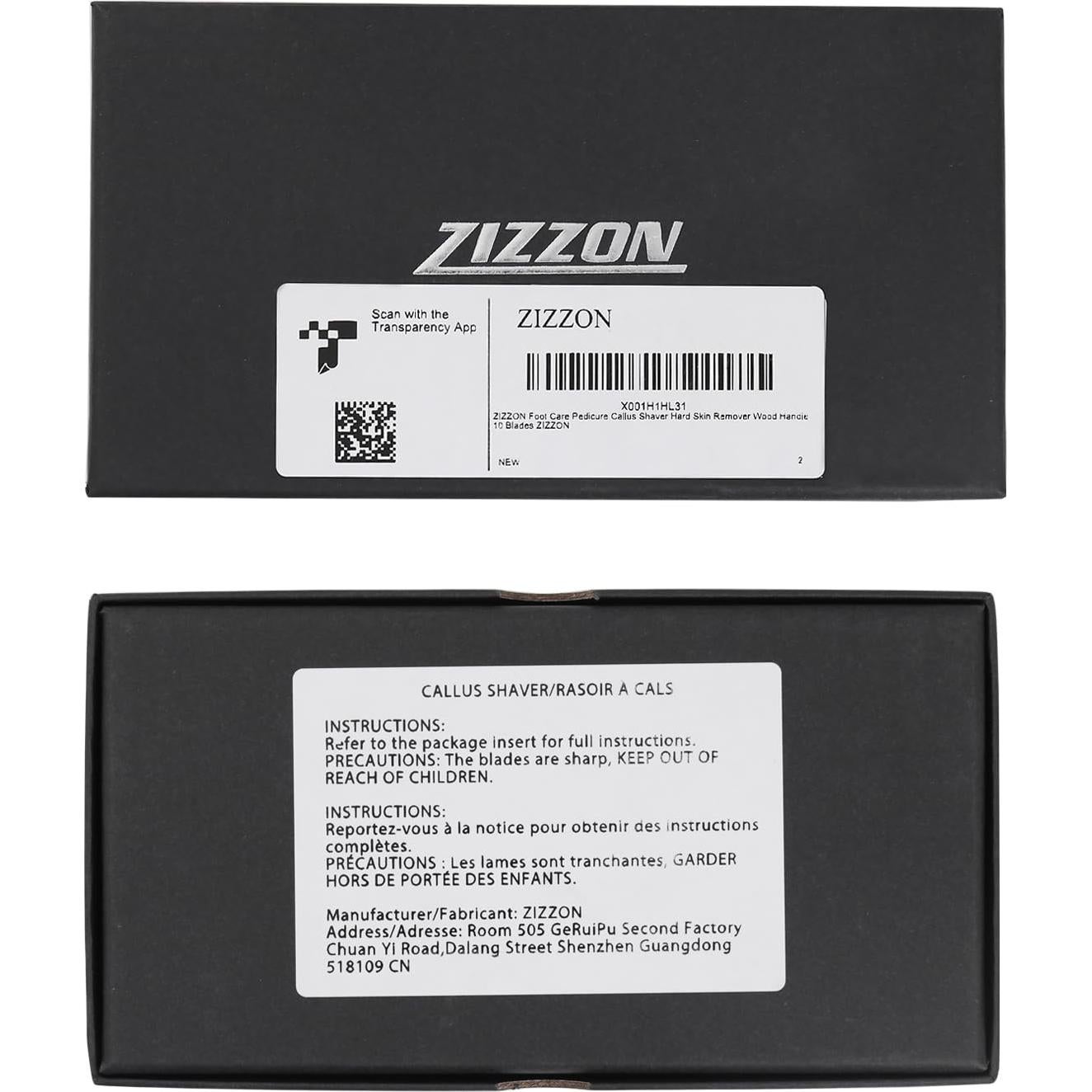 Raspador de Callos ZIZZON con Mango de Madera y 10 Cuchillas