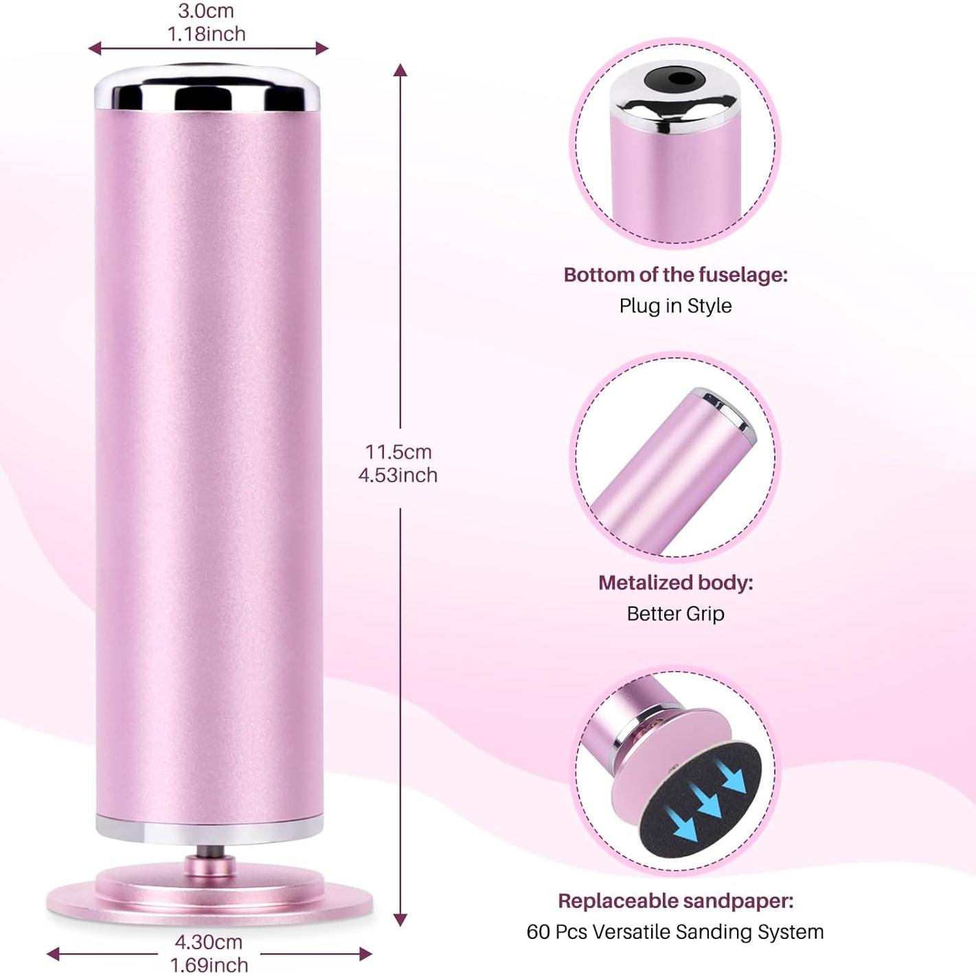 Removedor de Callos Eléctrico LIONVISON con 60 Discos de Lija