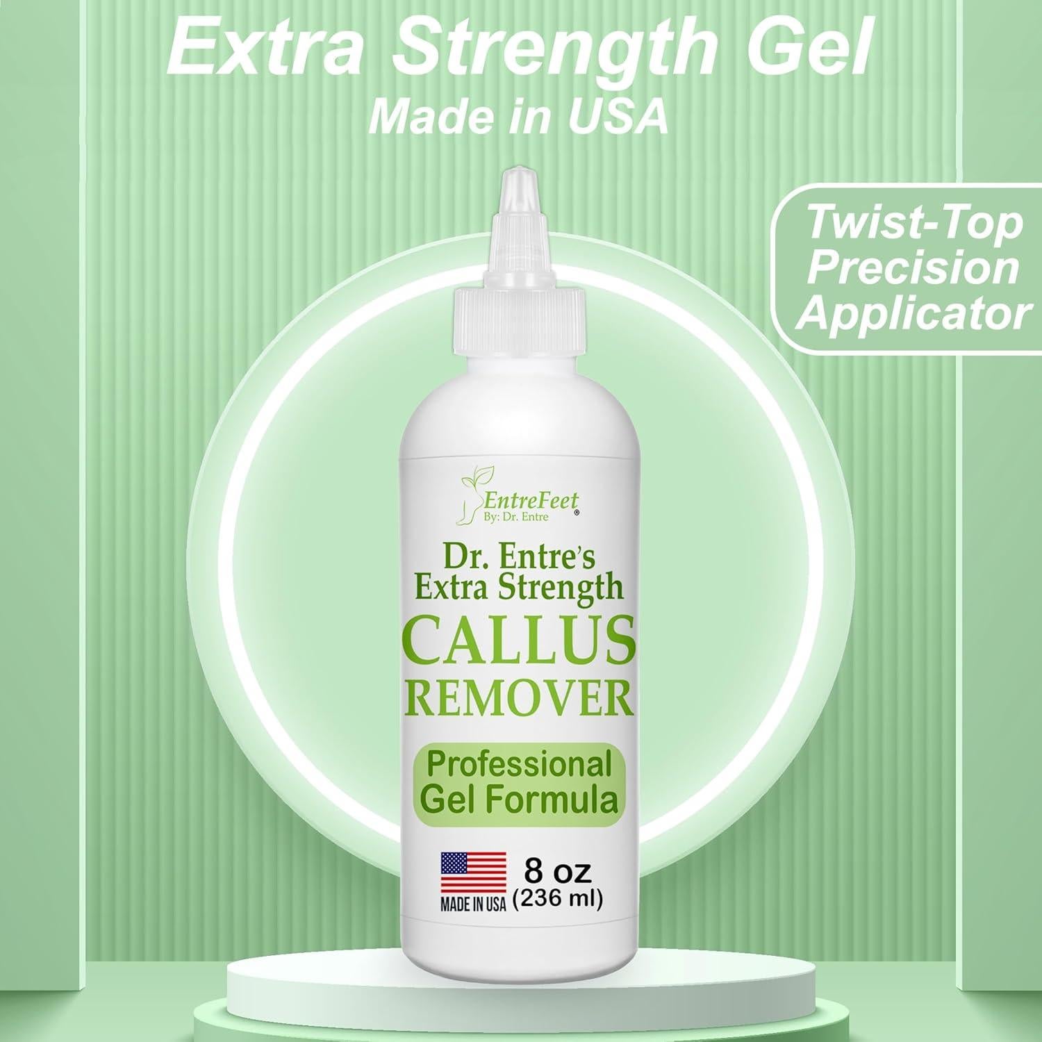 Gel Removedor de Callos Dr. Entre 226.8ml Extra Fuerte con Aplicador