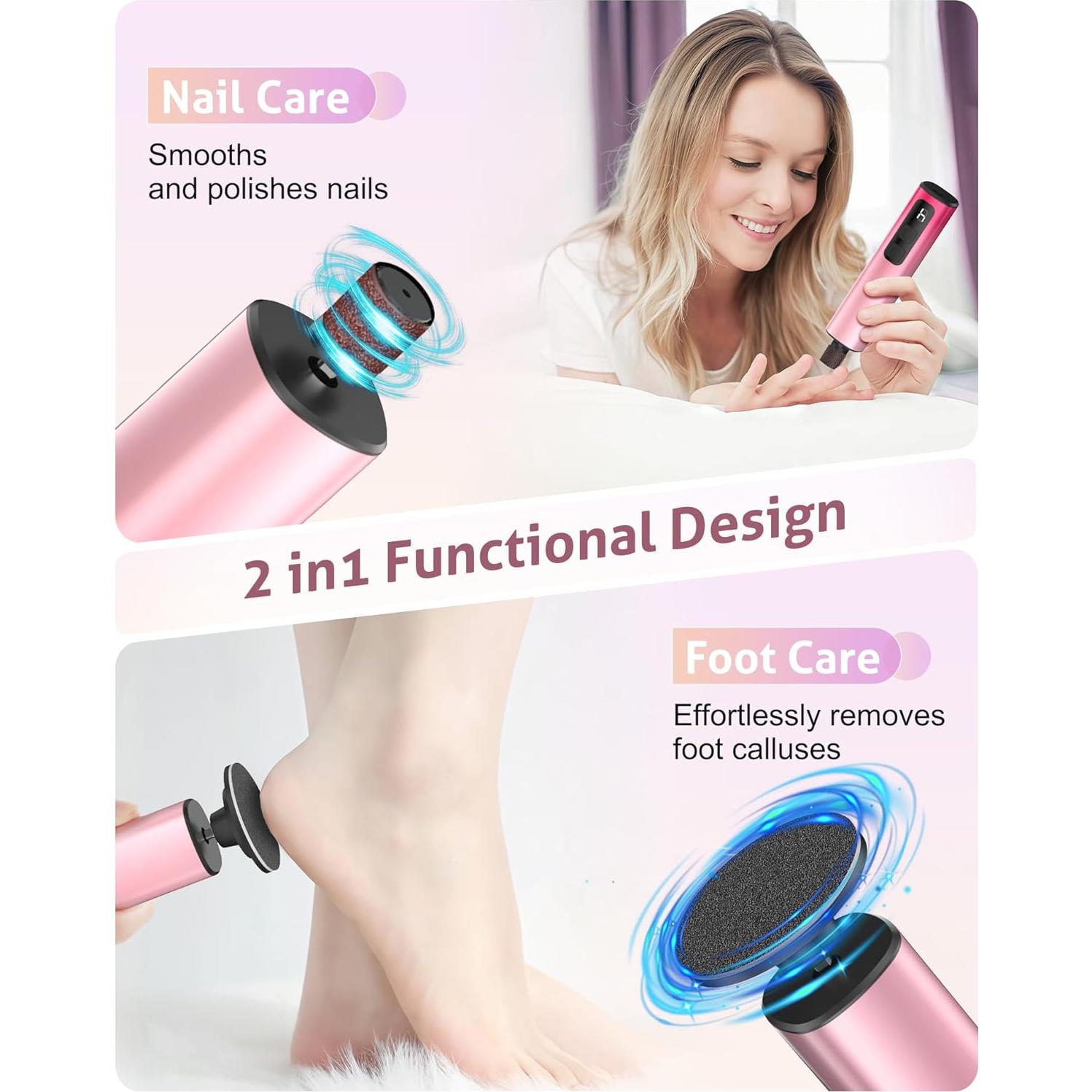 Removedor de Callos Eléctrico COOAOO 9 Velocidades USB