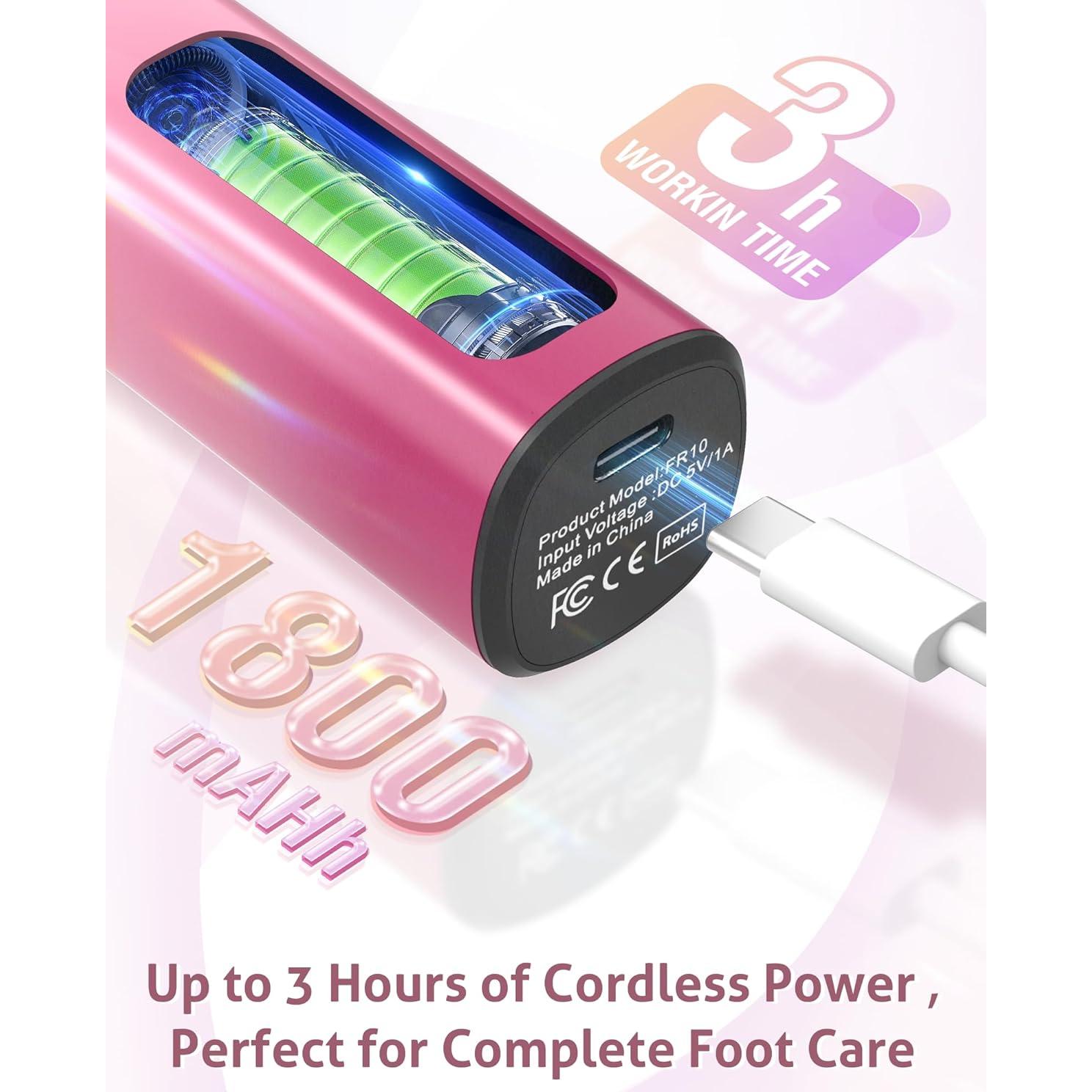 Removedor de Callos Eléctrico COOAOO 9 Velocidades USB