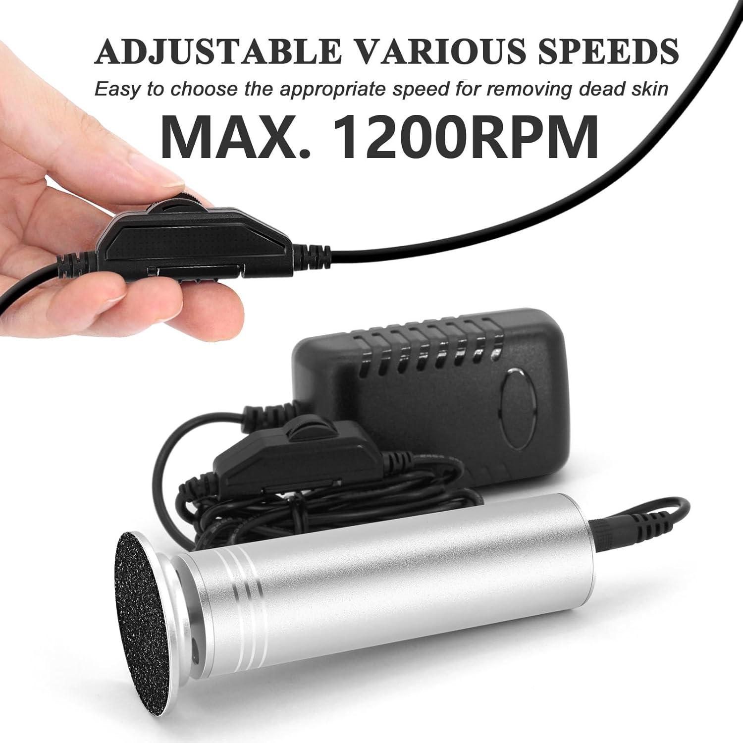 Removedor de Callos Eléctrico I·B·N G, 1200 RPM, Plata