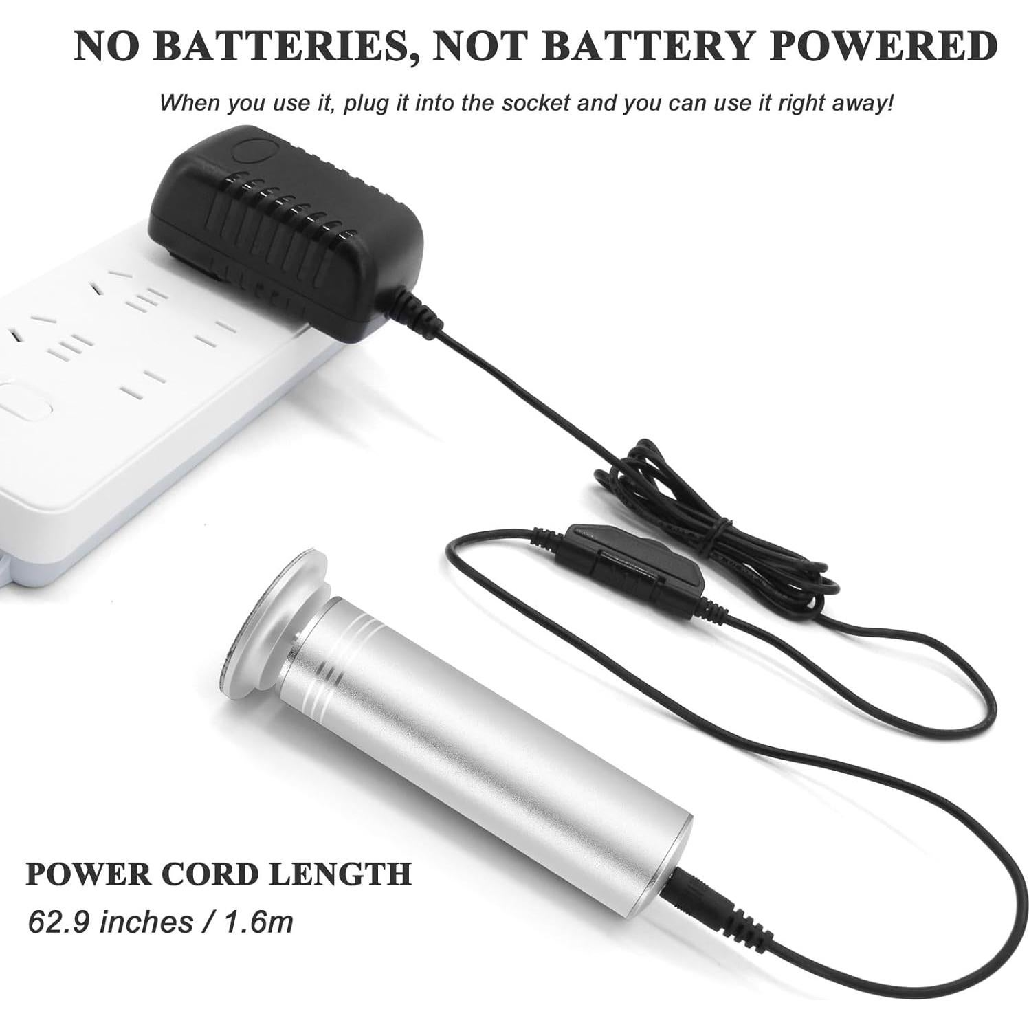 Removedor de Callos Eléctrico I·B·N G, 1200 RPM, Plata