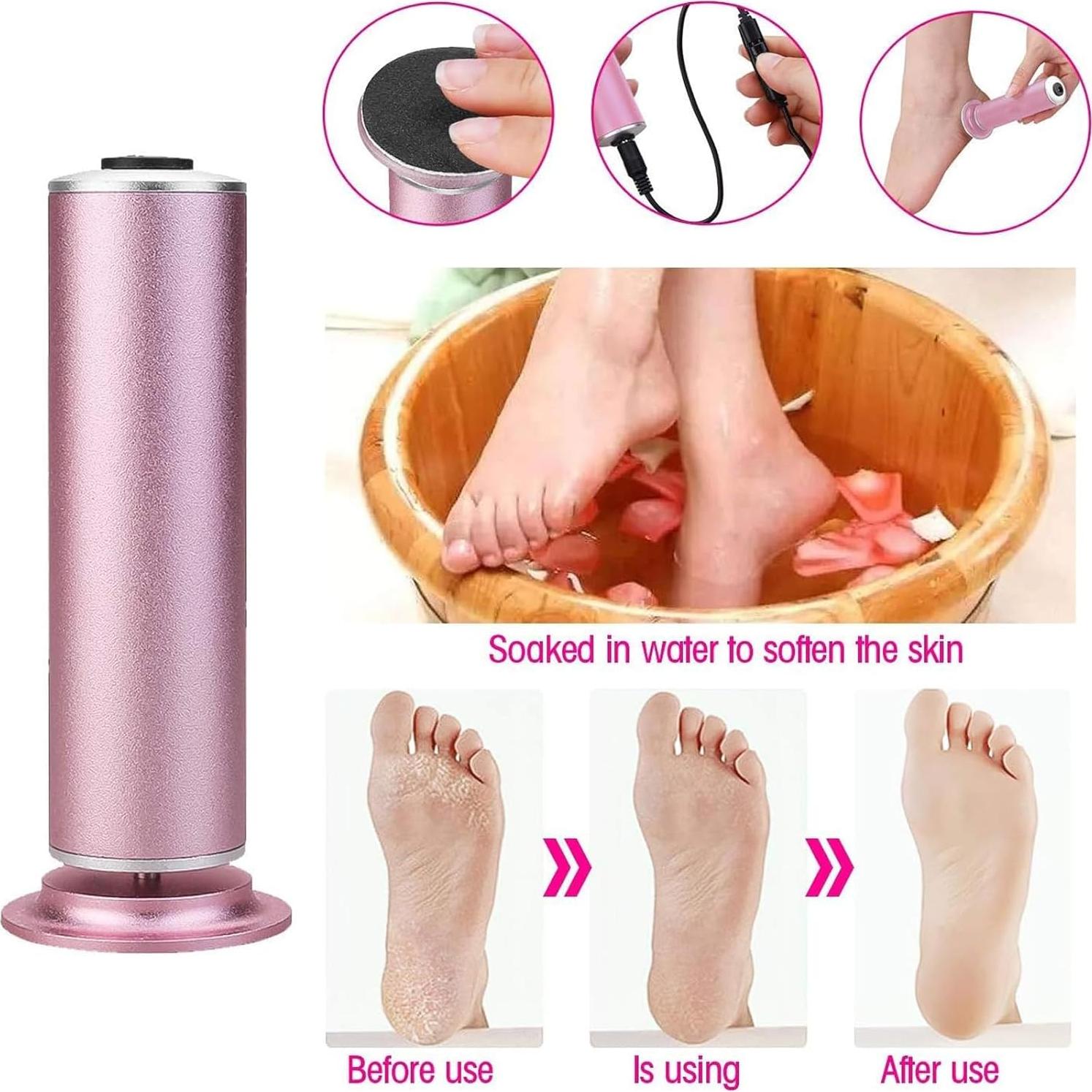 Removedor de Callos Eléctrico Ravifun con 60 Discos de Lija