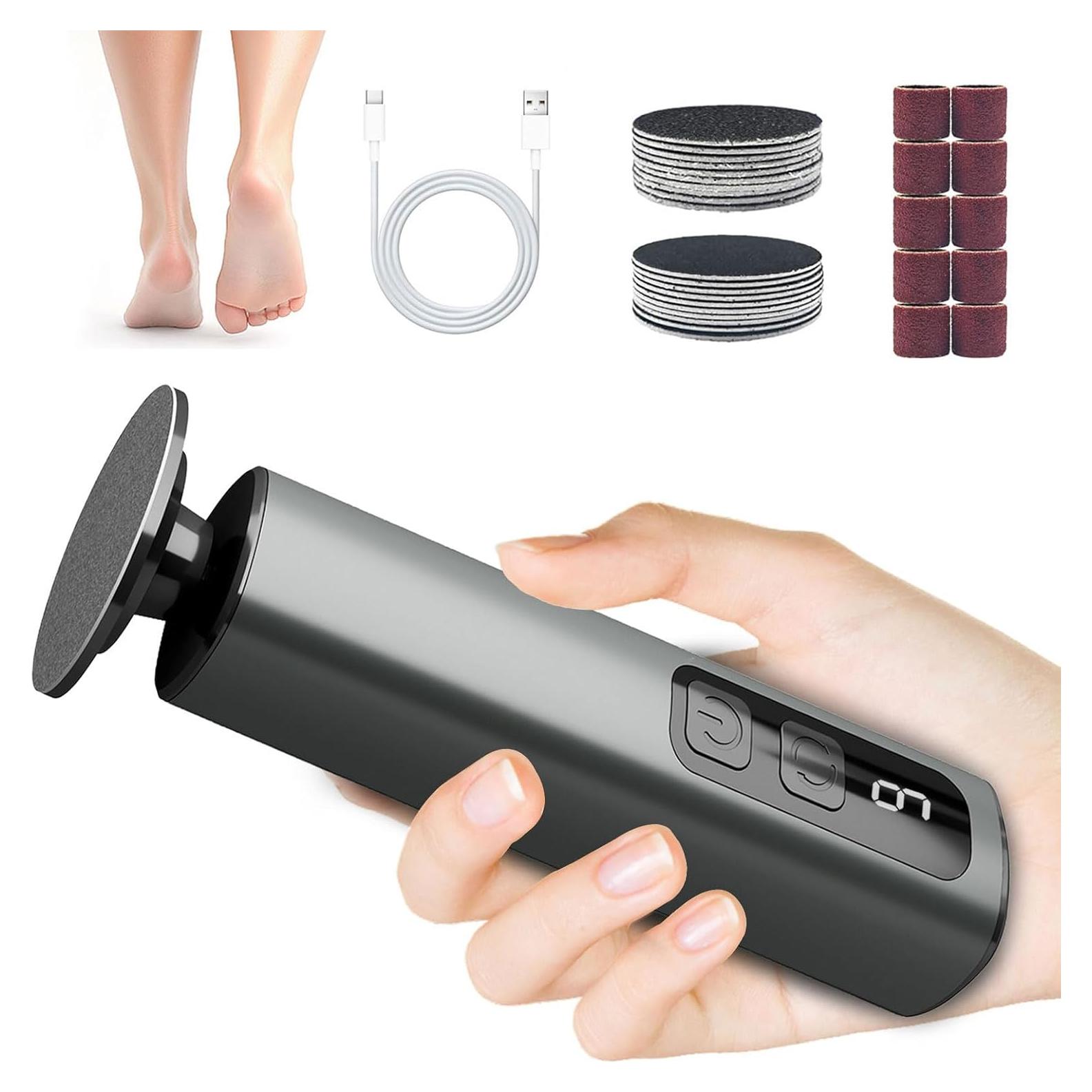 Removedor de Callos Eléctrico Dongguan FR10, 9 Velocidades, Carga Tipo-C