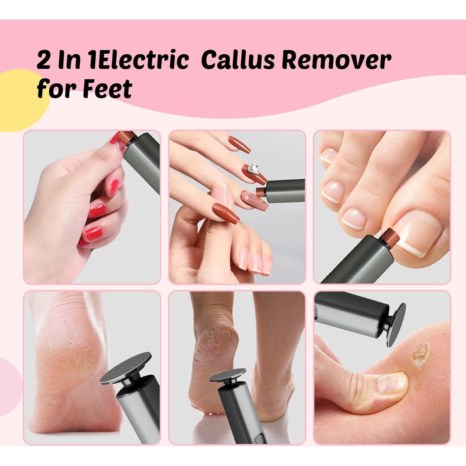 Removedor de Callos Eléctrico Dongguan FR10, 9 Velocidades, Carga Tipo-C