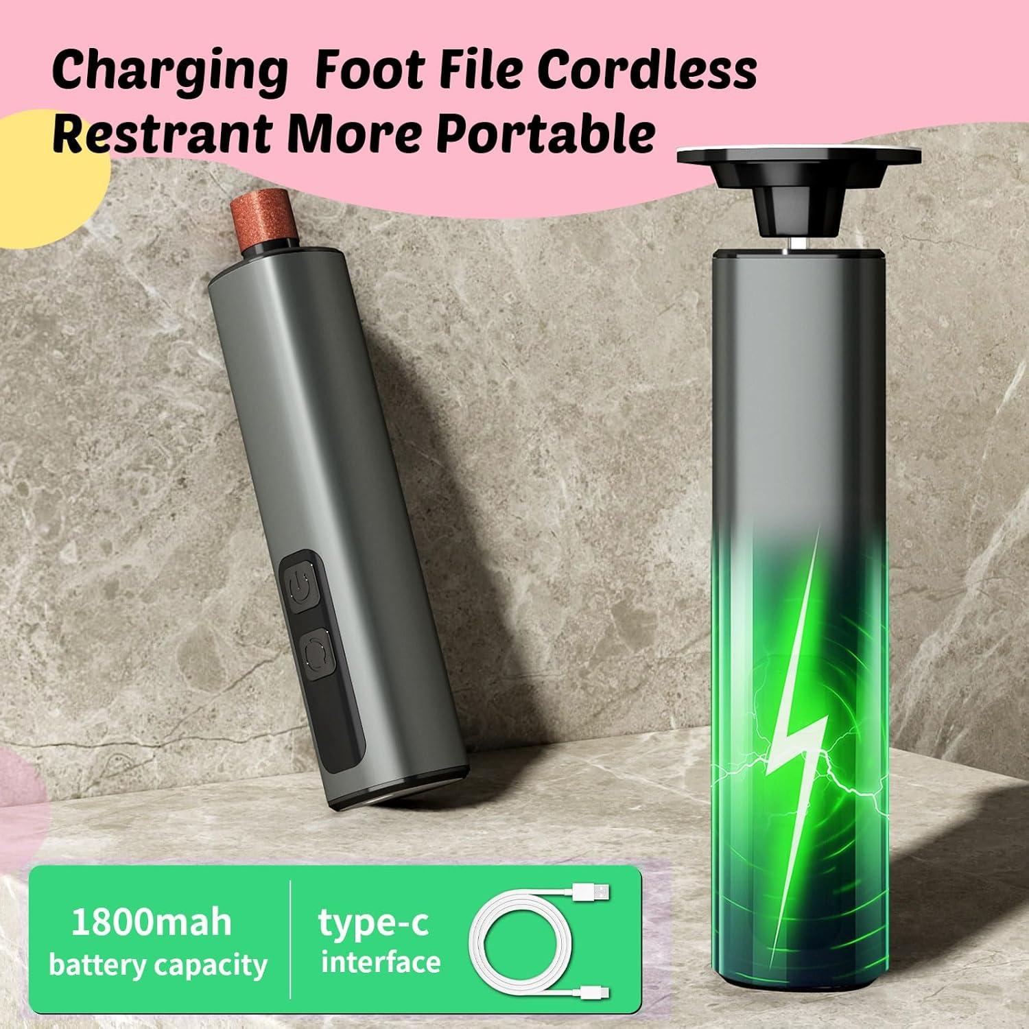 Removedor de Callos Eléctrico Dongguan FR10, 9 Velocidades, Carga Tipo-C