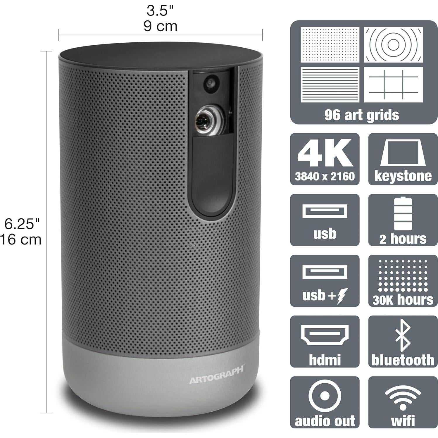 Proyector de Arte LED Artograph Inspire 1500 4K Portátil