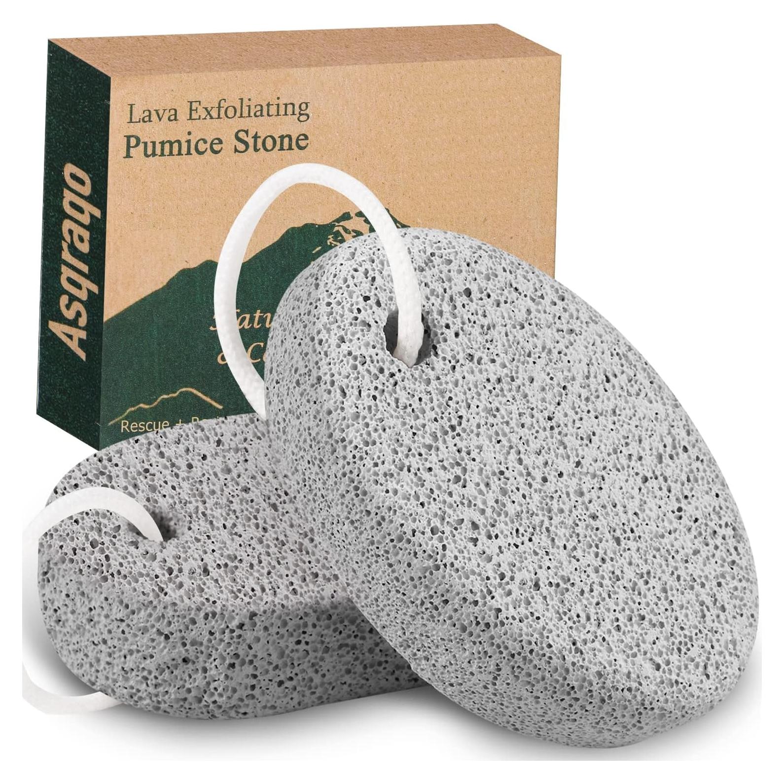 Piedra Pómez Natural Asqraqo 2 Pcs para Remover Callos