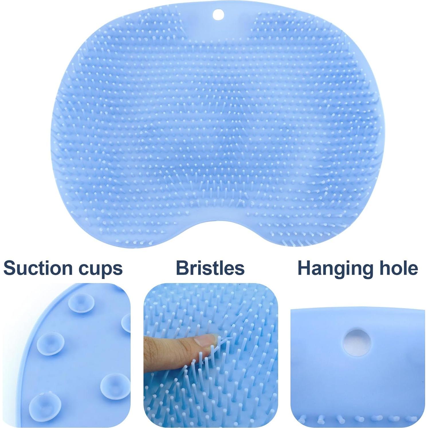 Alfombrilla Exfoliante para Pies Quacc Antideslizante 27.5x19.6cm