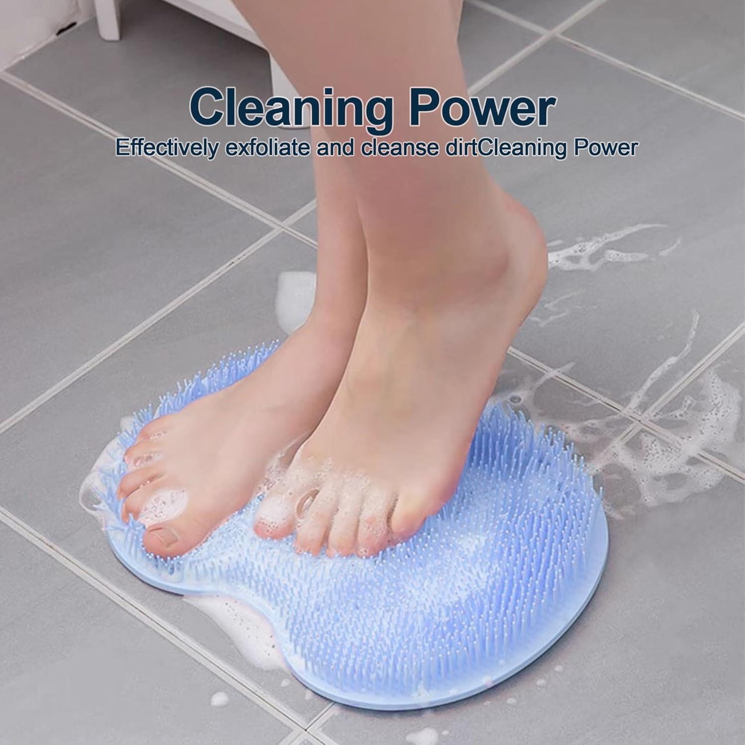 Alfombrilla Exfoliante para Pies Quacc Antideslizante 27.5x19.6cm